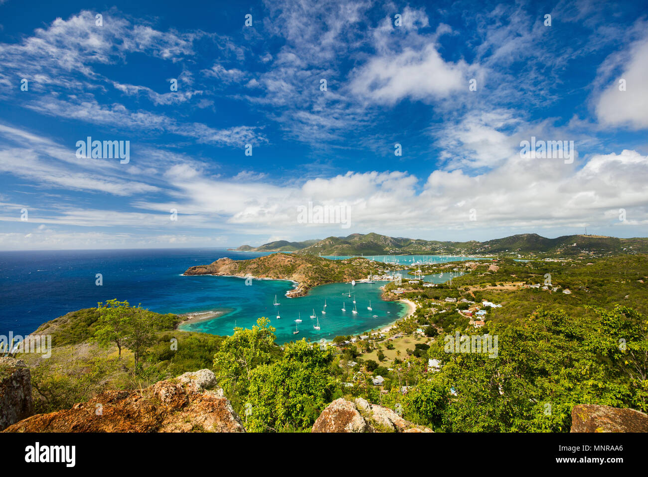 Caribbean antigua english harbour hires stock photography and images