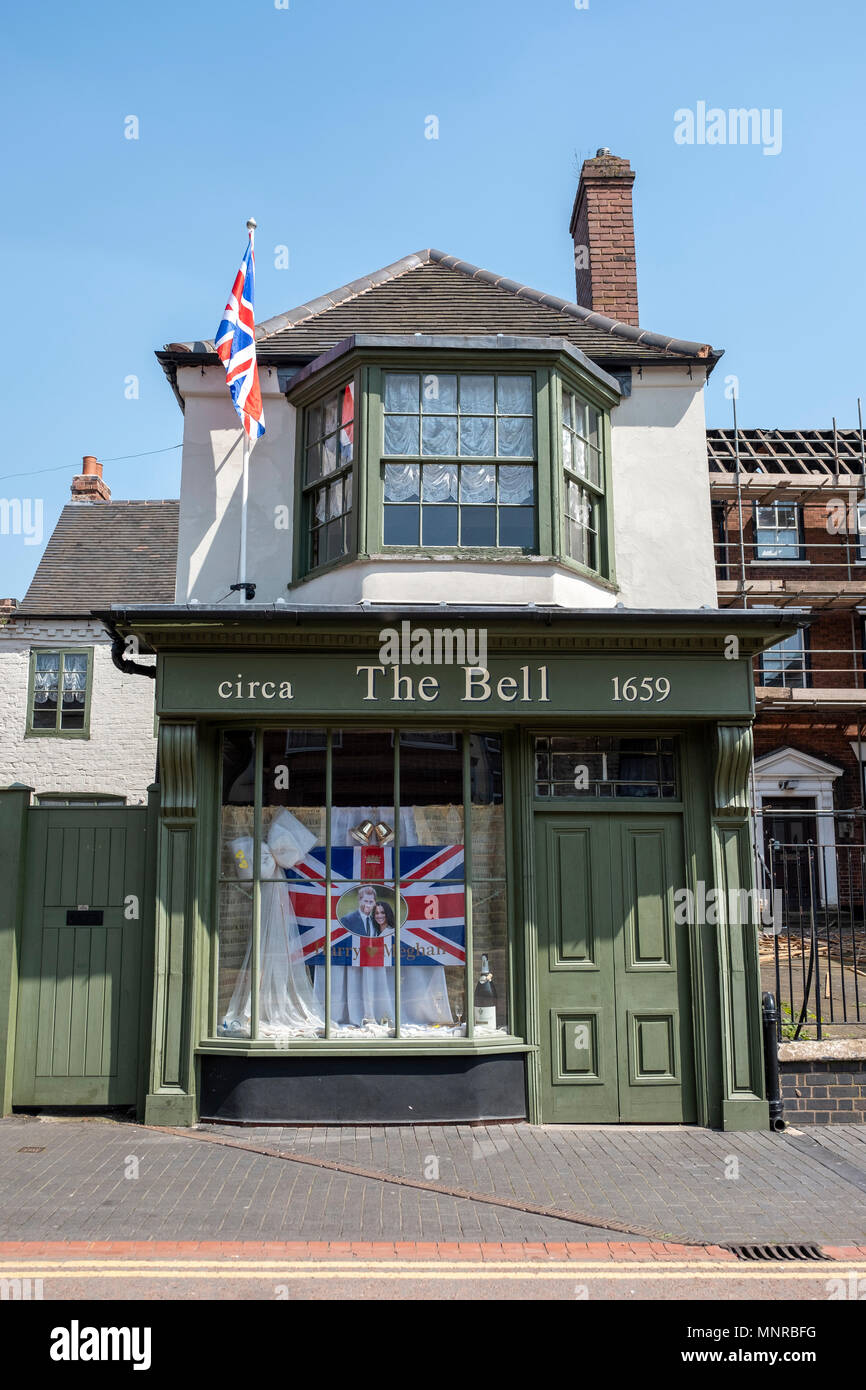 Small Pub in the Black Country celebrates the Royal wedding Stock Photo