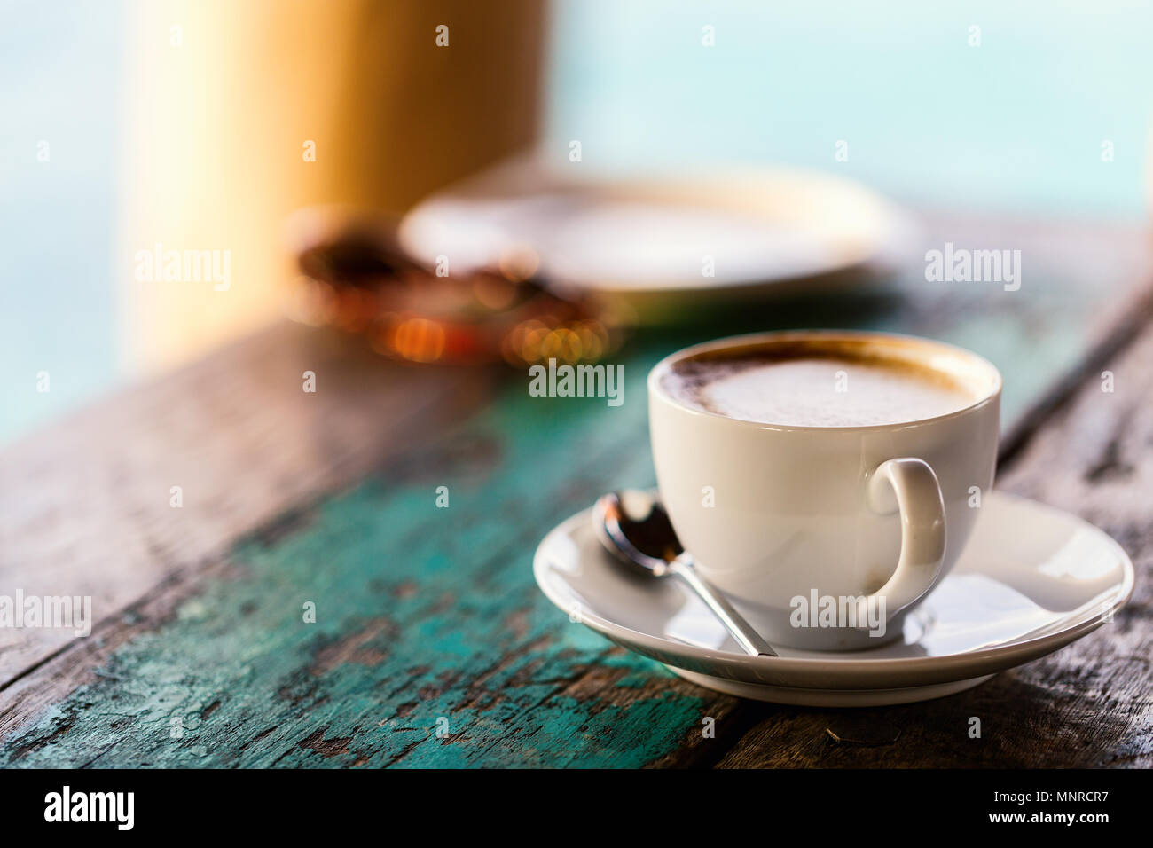 Fresh coffee served for breakfast Stock Photo