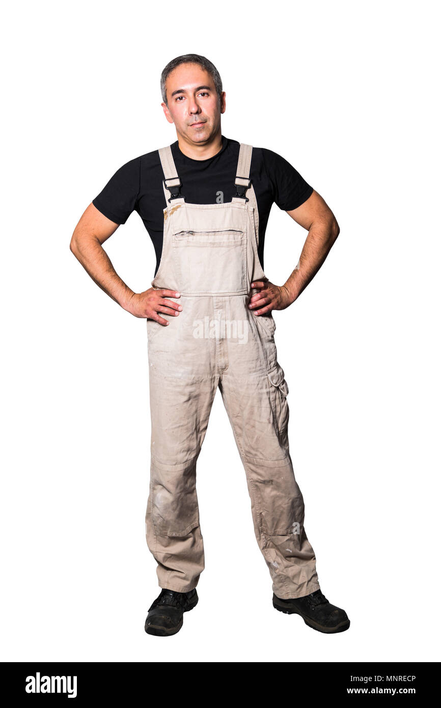 Confident male man worker specialist plumber, engineer or constructor ...