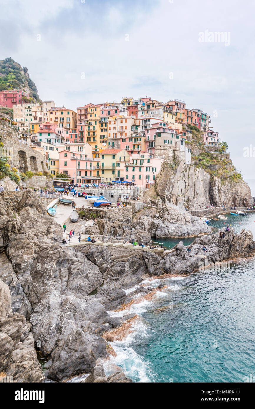 Manarola in Cinque Terre Italy Stock Photo - Alamy