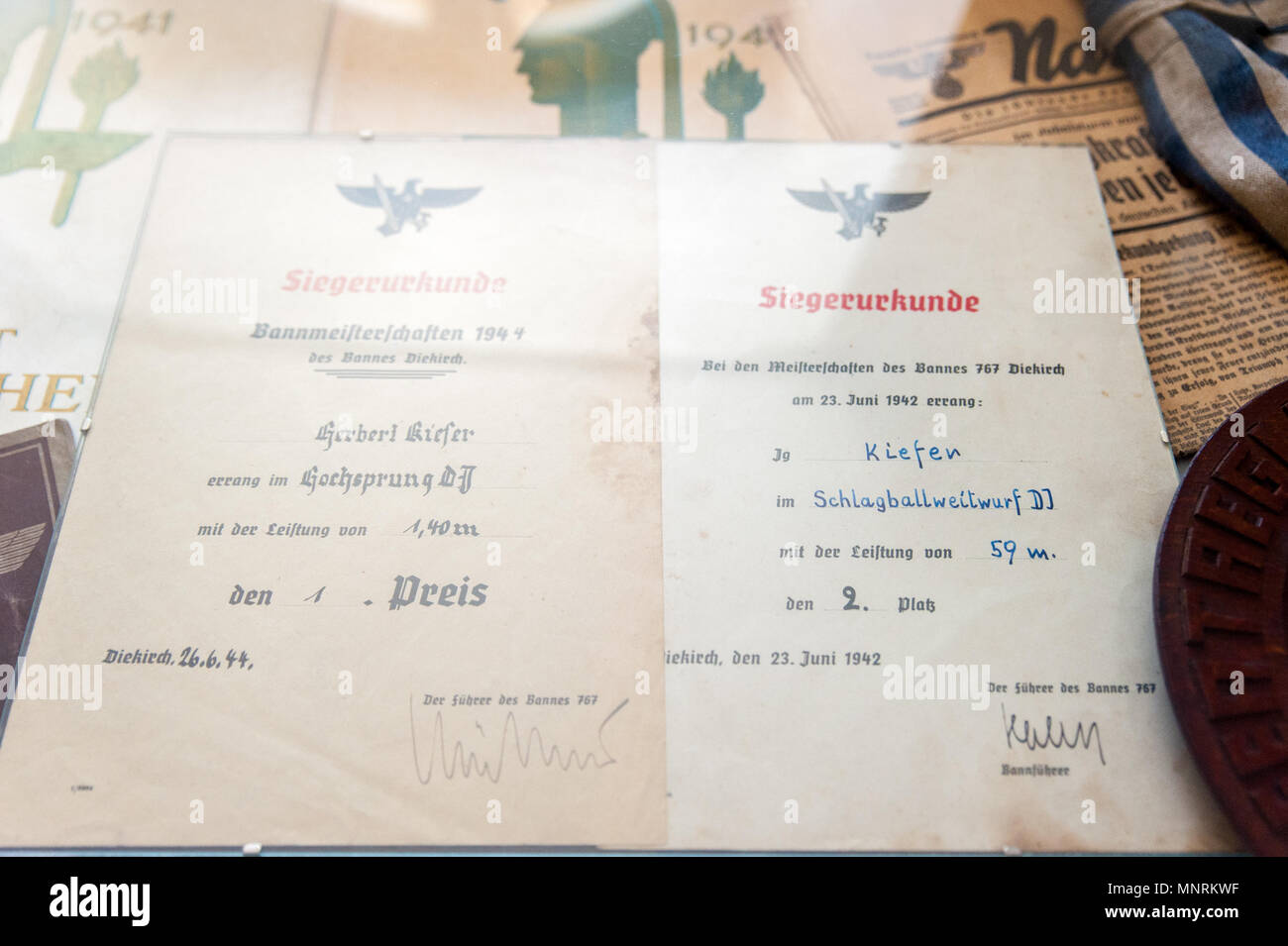 Battle of the Bulge Museum, Wiltz, Luxembourg Stock Photo