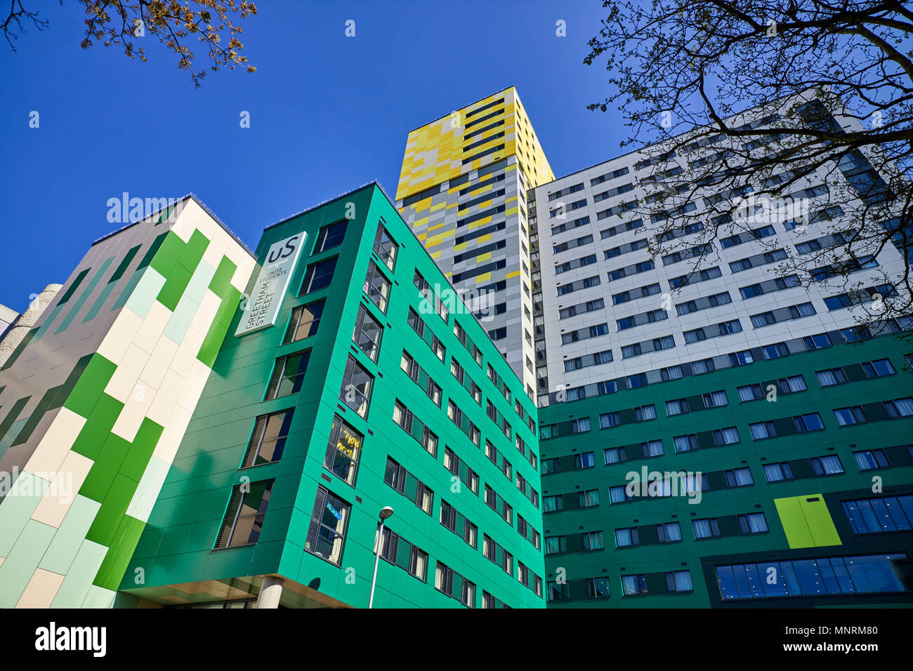 The Unite Students accommodation block in Greetham Street, Portsmouth know as the cigarette pack Stock Photo