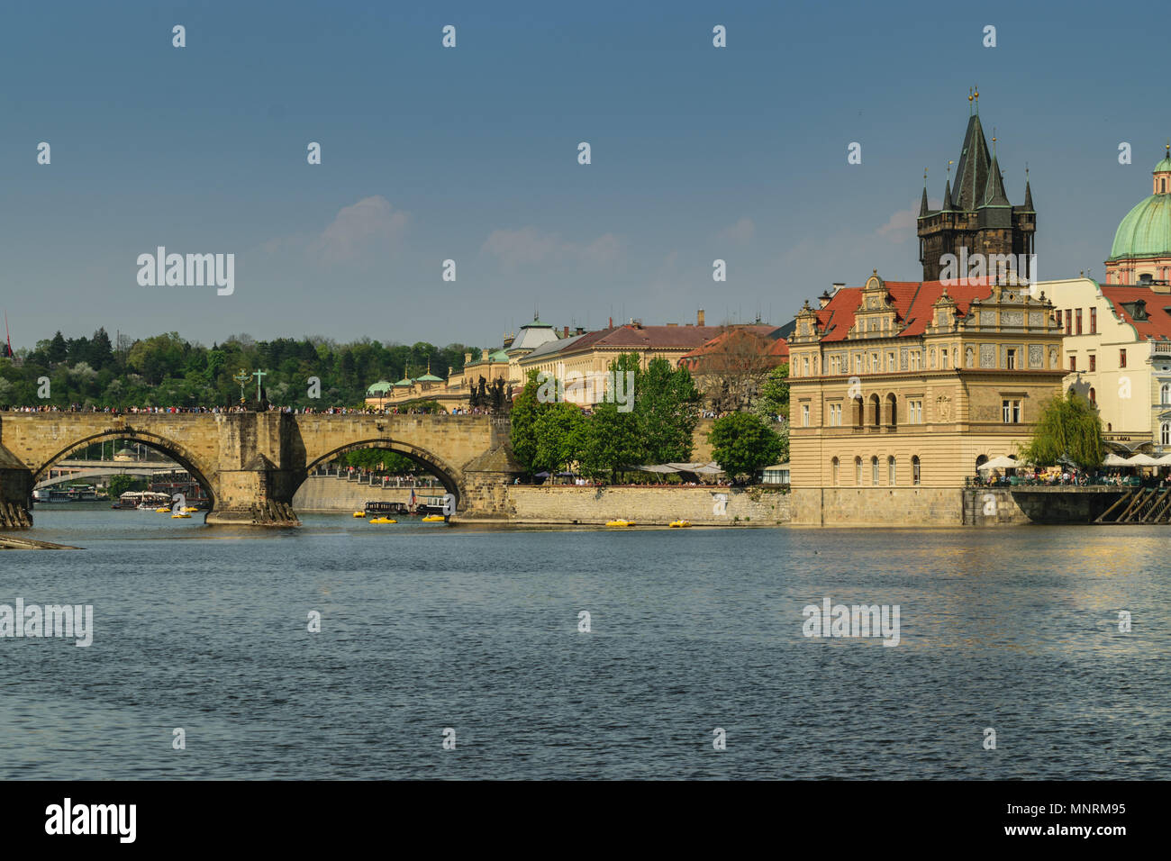 Charles Bridge in Old Town, Prague Stock Photo