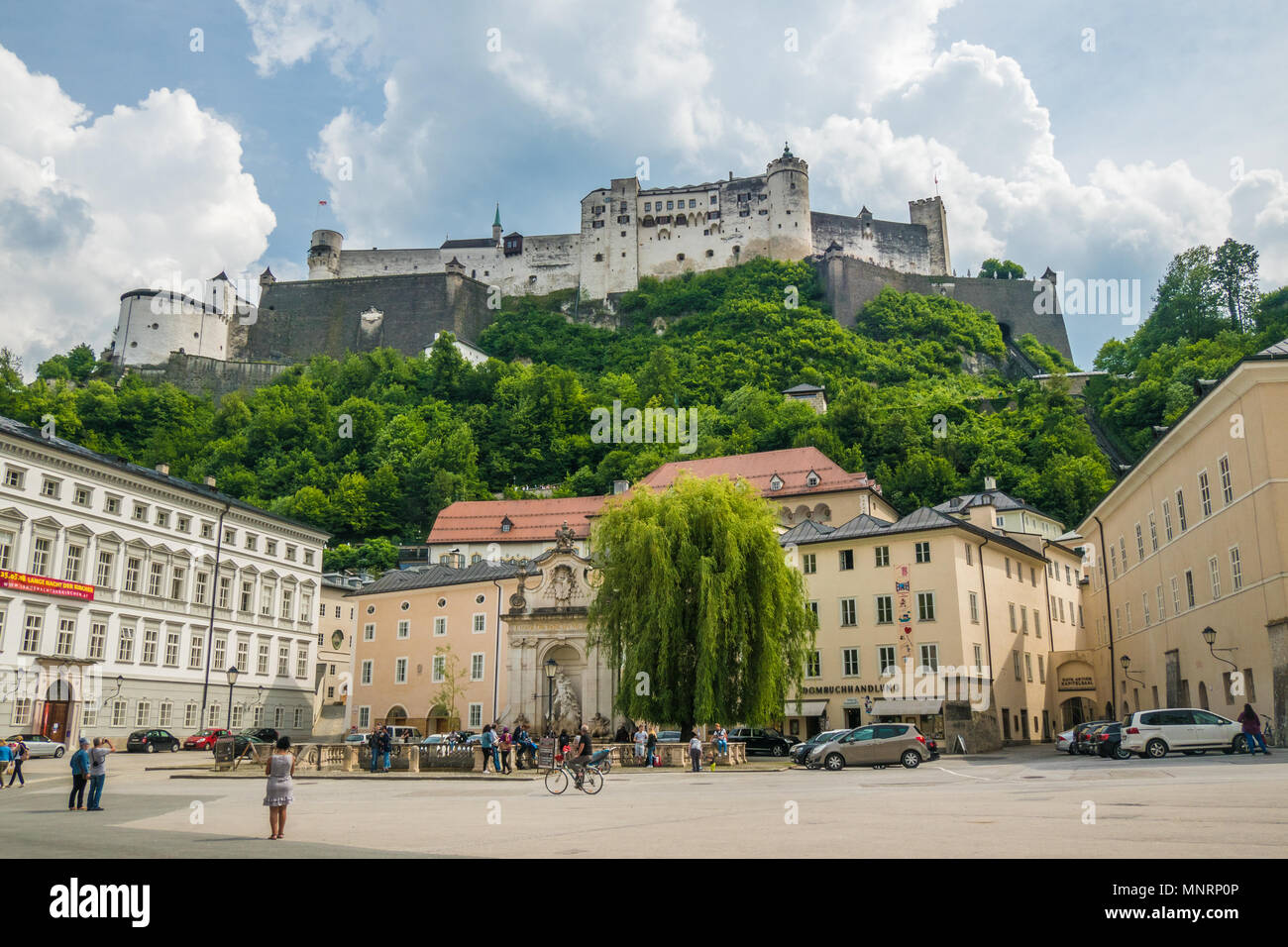 Medieval Fortress Hohensalzburg In Salzburg, Austria Stock Photo - Alamy