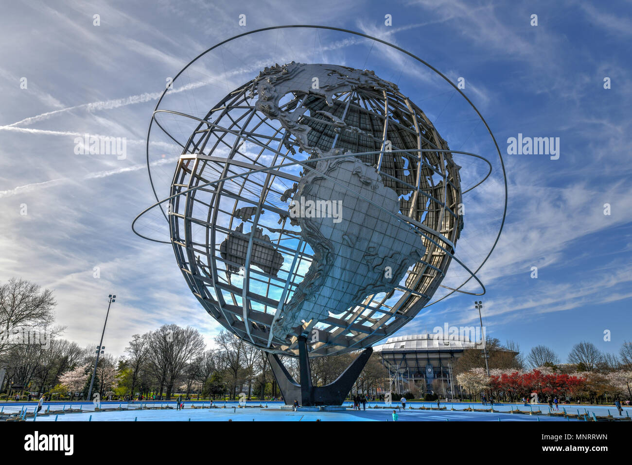 Flushing, New York Apr 21, 2018 The iconic Unisphere in Flushing