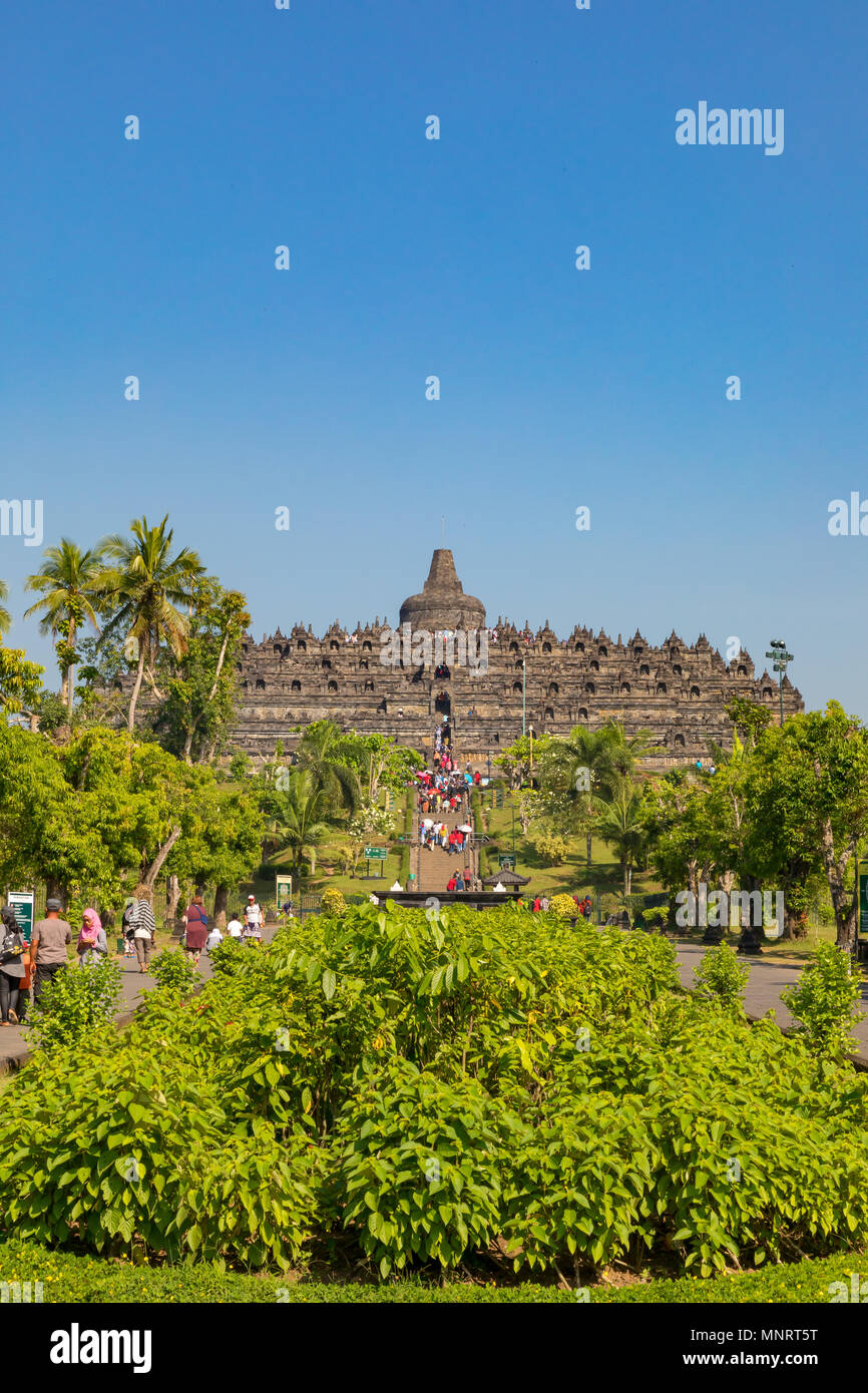 Borobudur Central Java Indonesia 04 May, 2018 The 9th century temple of ...