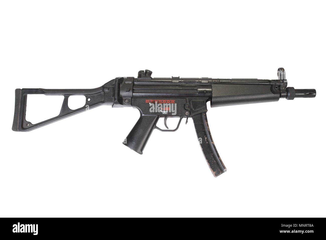submachine gun MP5 isolated on white Stock Photo - Alamy