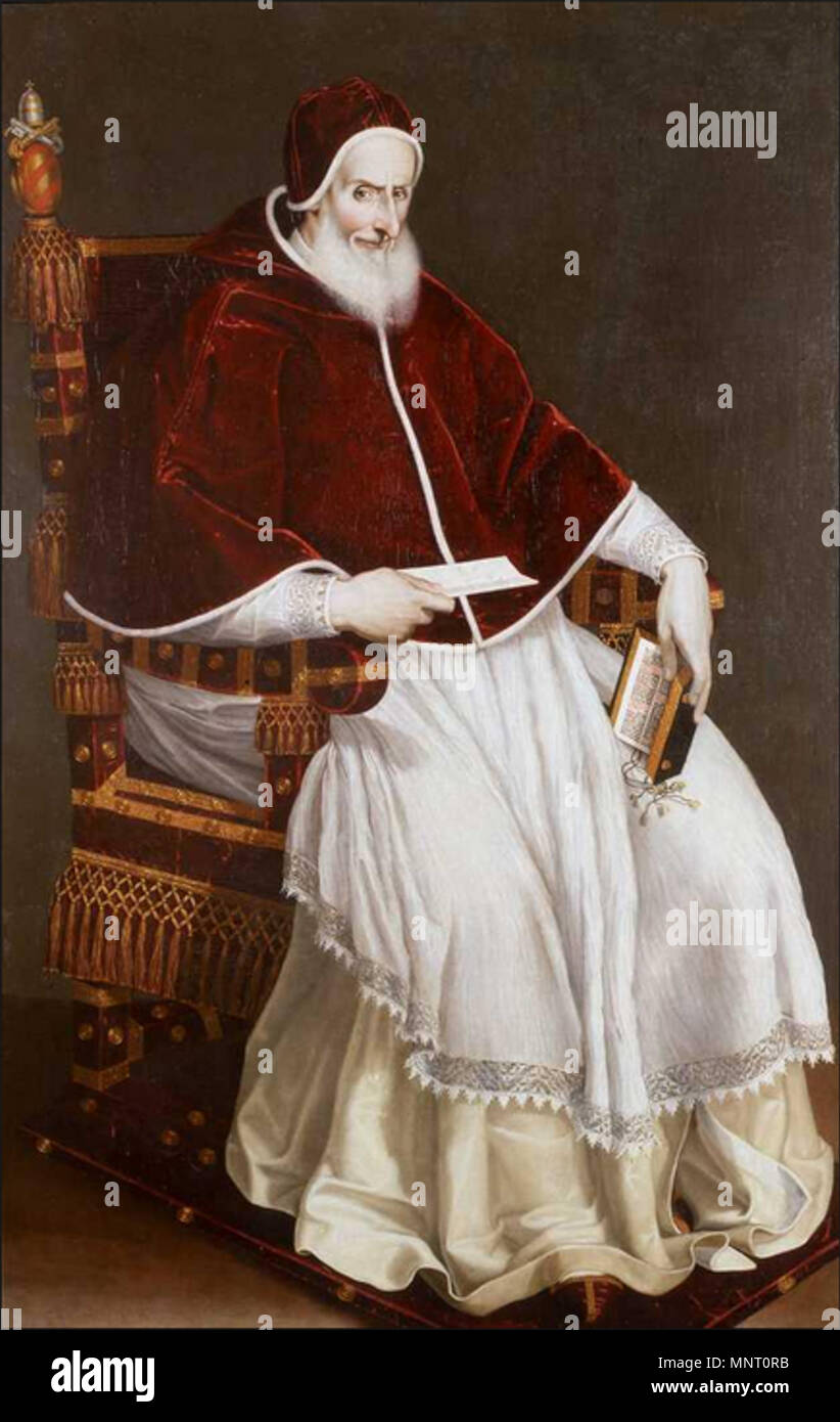 Italian: Ritratto di Papa Pio V Portrait of Pope Pius V   16th century.   959 Papa Pio V Stock Photo