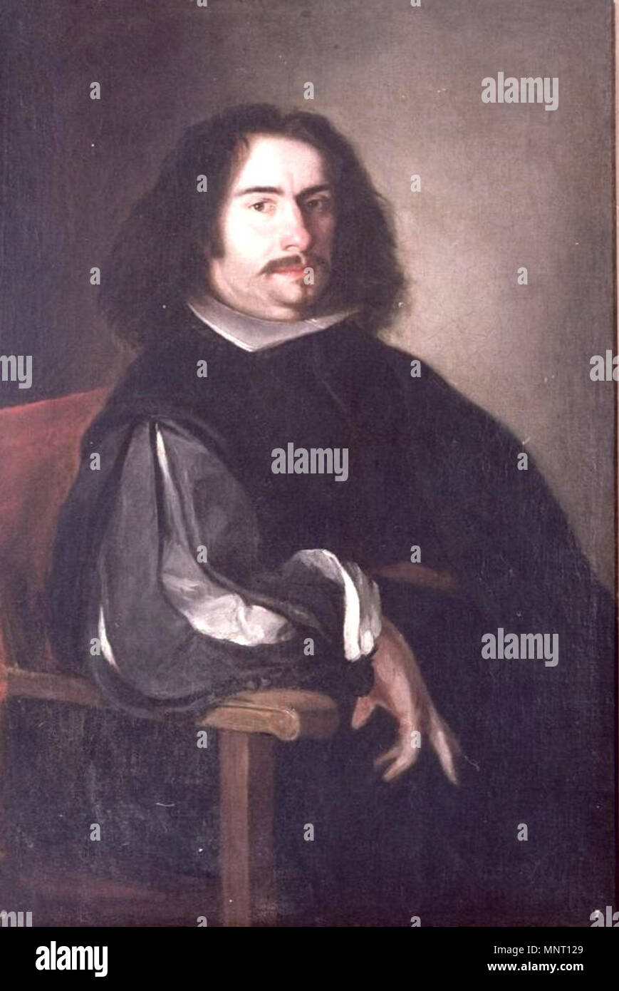 Agustín Moreto .  Español: Retrato del dramaturgo español Agustín Moreto y Cavana (1618-1669). . between circa 1648 and circa 1653.   960 Pareja-agustin moreto Stock Photo