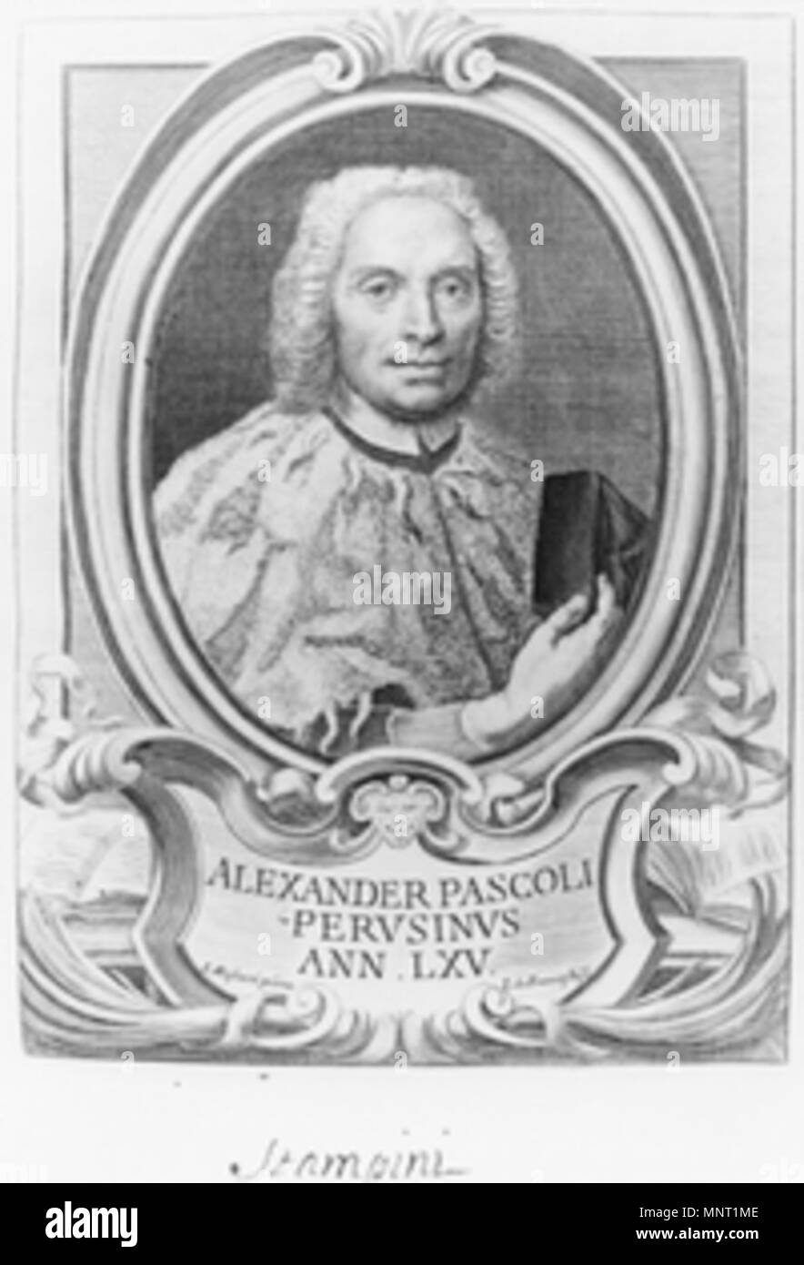 . English: Pascoli Alessandro Français : Pascoli Alessandro . 1720. Unknown 963 Pascoli Alessandro Stock Photo
