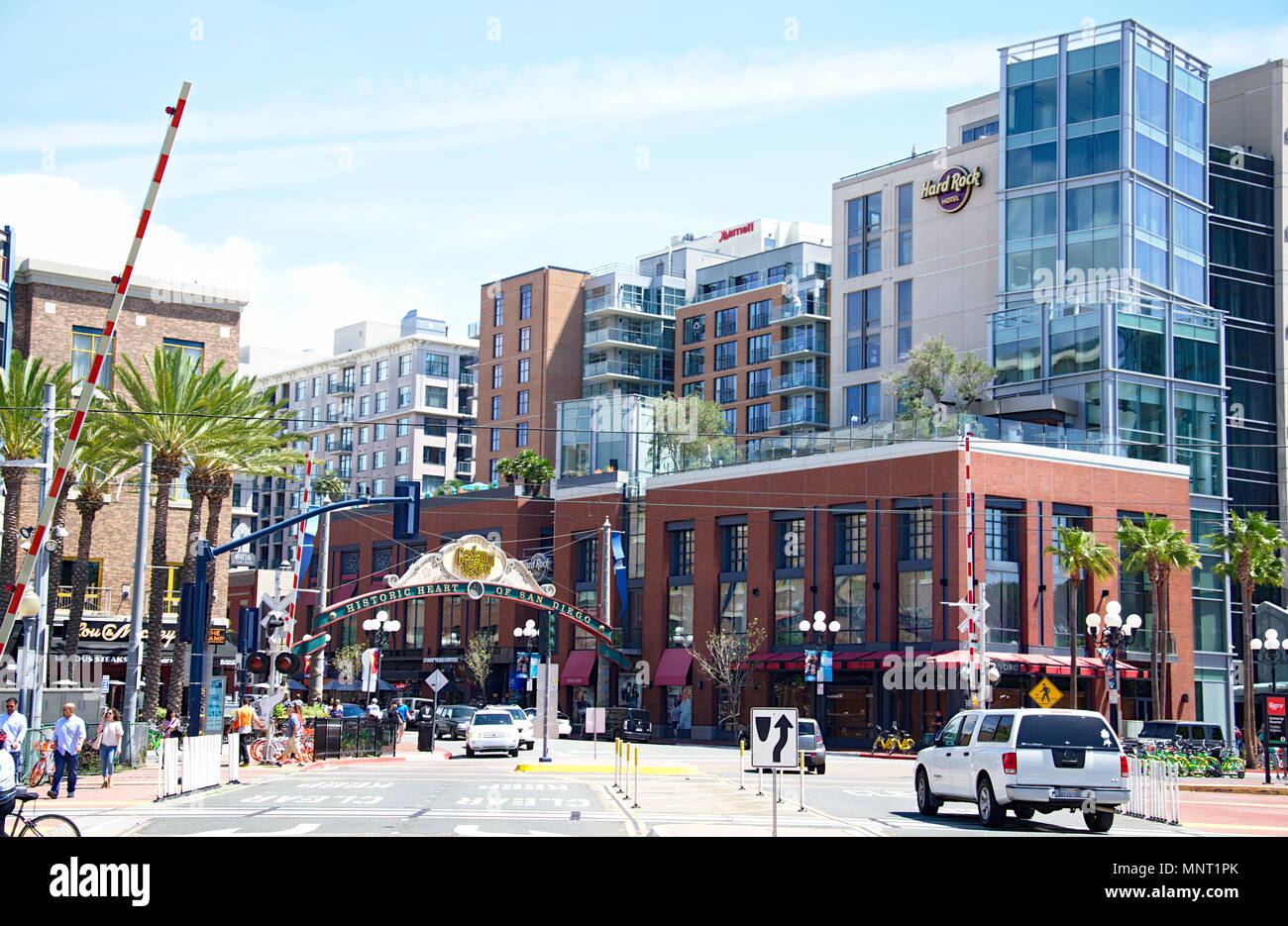 Downtown San Diego Gas lamp district Stock Photo - Alamy