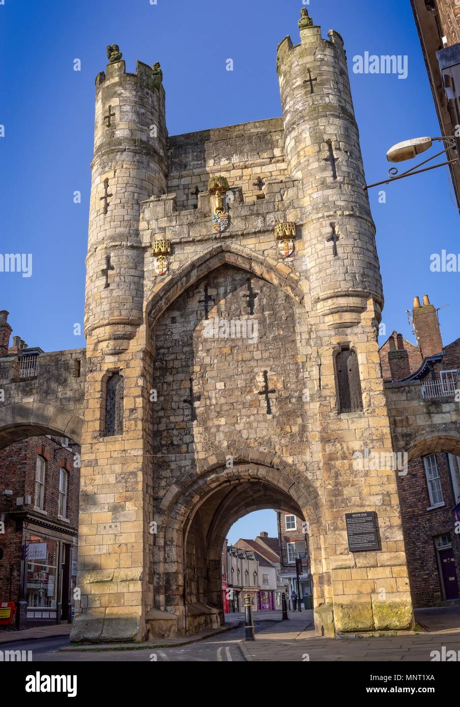 Monk Bar An ancient city gateway to the City of York caught in the