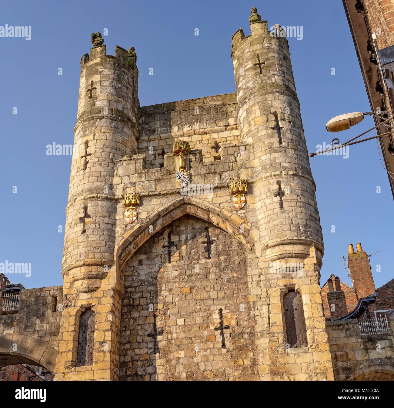 Monk Bar An ancient city gateway to the City of York caught in the