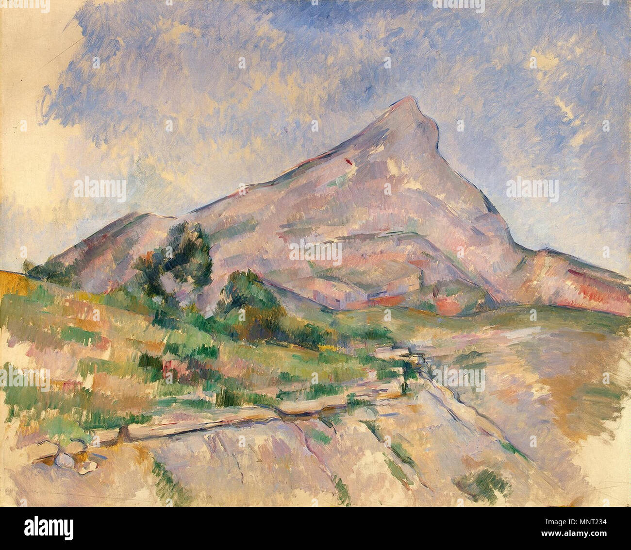 Mont Sainte-Victoire   between circa 1897 and circa 1898.   964 Paul Cezanne - Mont Sainte-Victoire 1897 Stock Photo