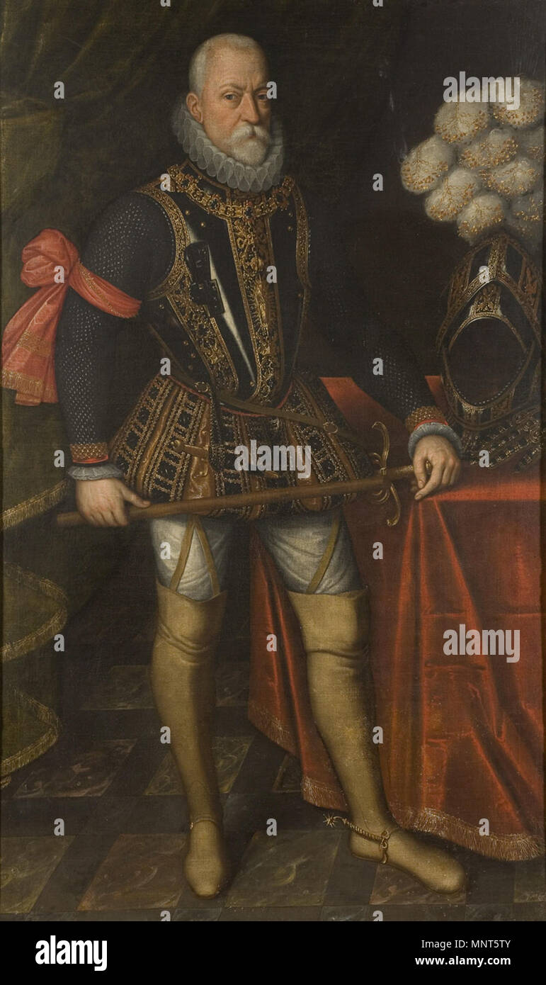 Portrait of Peter Ernst I of Mansfeld-Vorderort   between 1575 and 1600.   979 PeterErnstIvonMansfeldVorderort Stock Photo