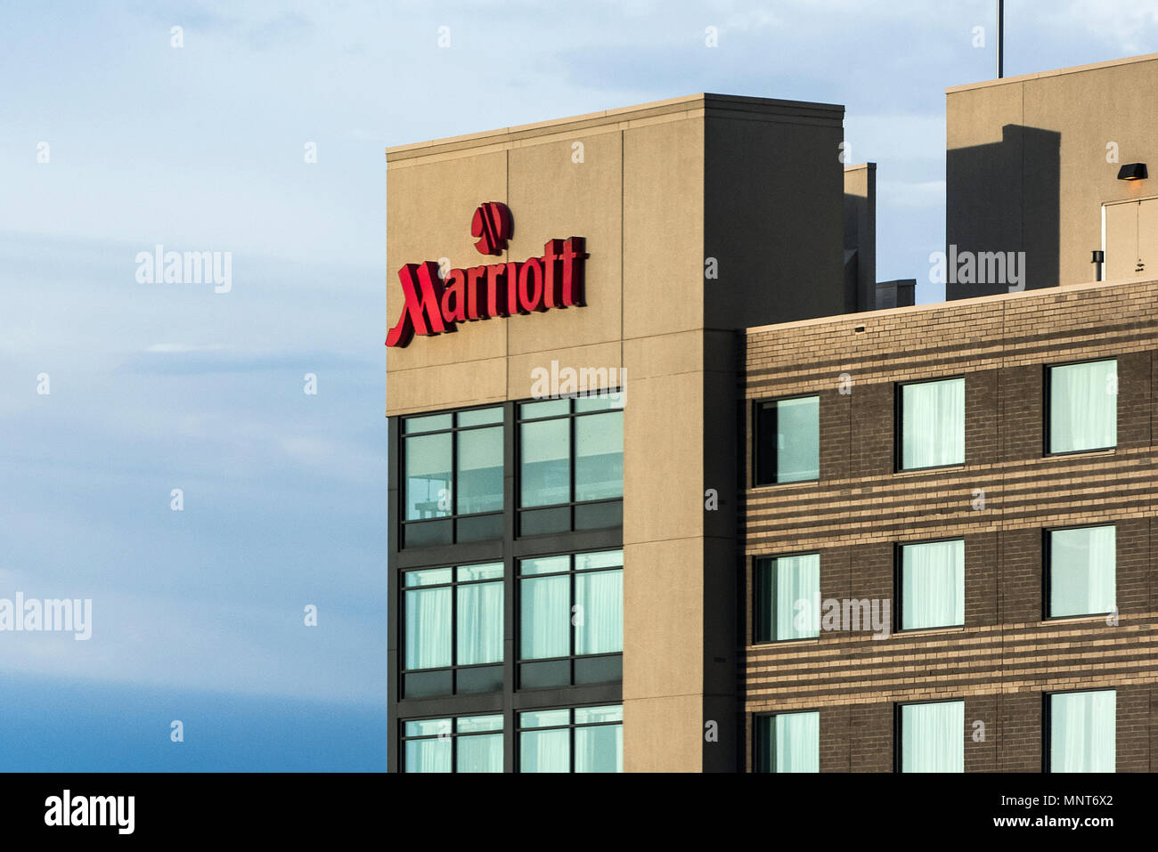 Marriott hotel, Aurora, Colorado, USA. Stock Photo