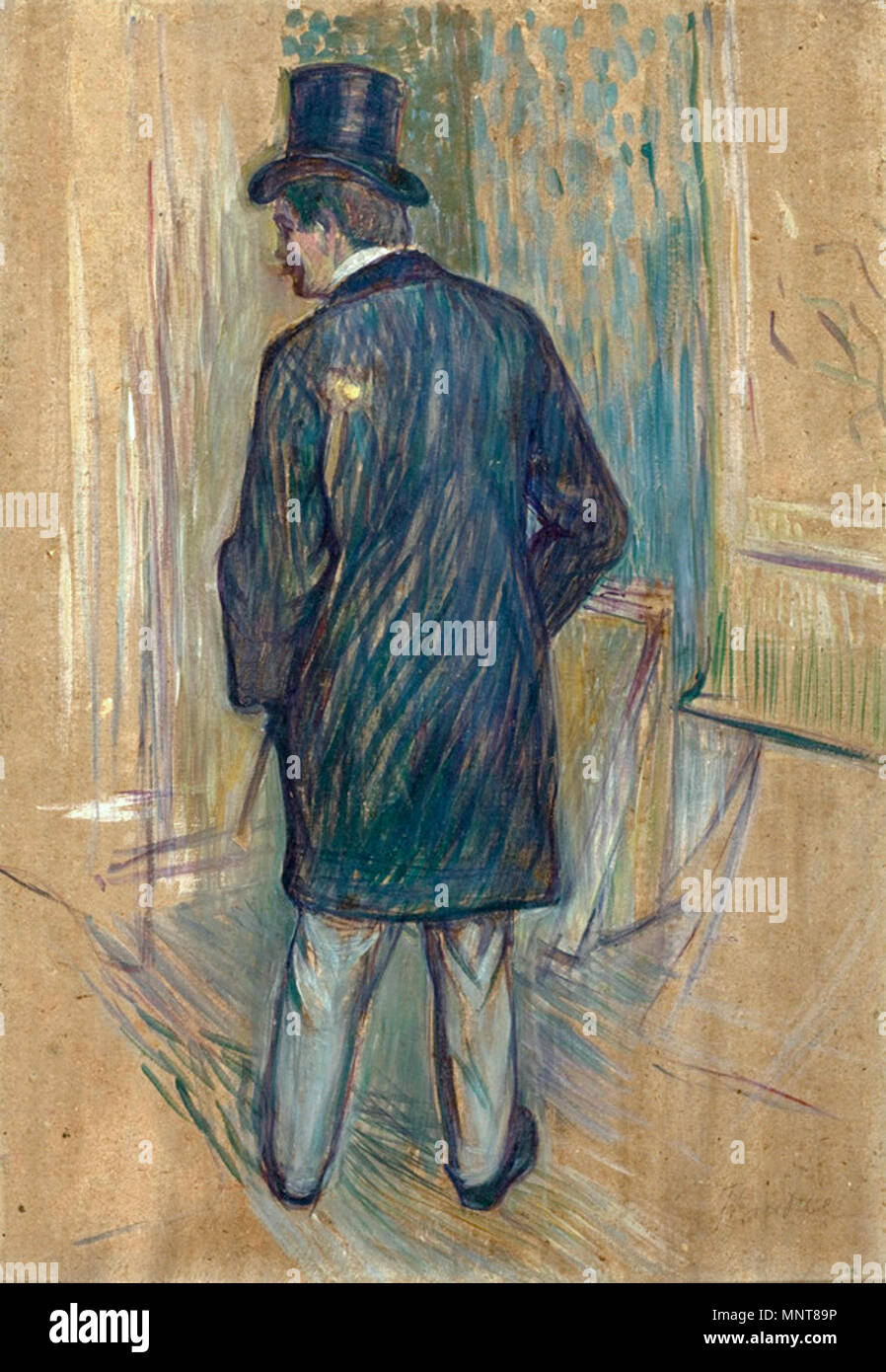 English: Monsieur Louis Pascal Seen from His Back Português: Monsieur Louis  Pascal Visto de Costas circa 1893. 1201 Toulouse-Lautrec - Monsieur Louis  Pascal Stock Photo - Alamy