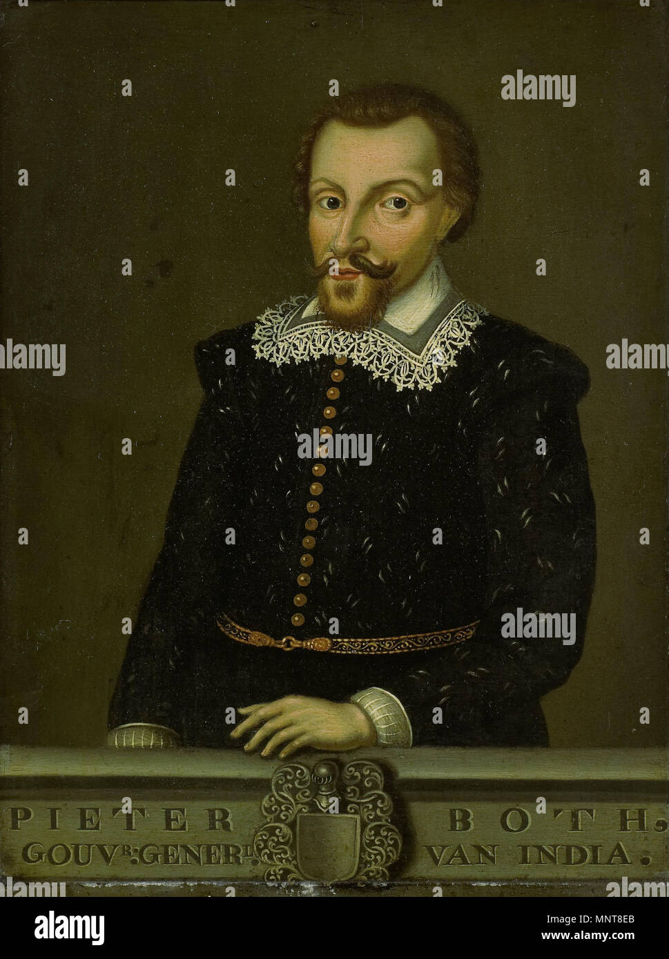 Portrait of Pieter Both (....-1615).[1] Alternative title(s): Pieter Both (1550-1615). Gouverneur-generaal (1610-14).[2]   1750-1800.   989 Pieter Both Stock Photo