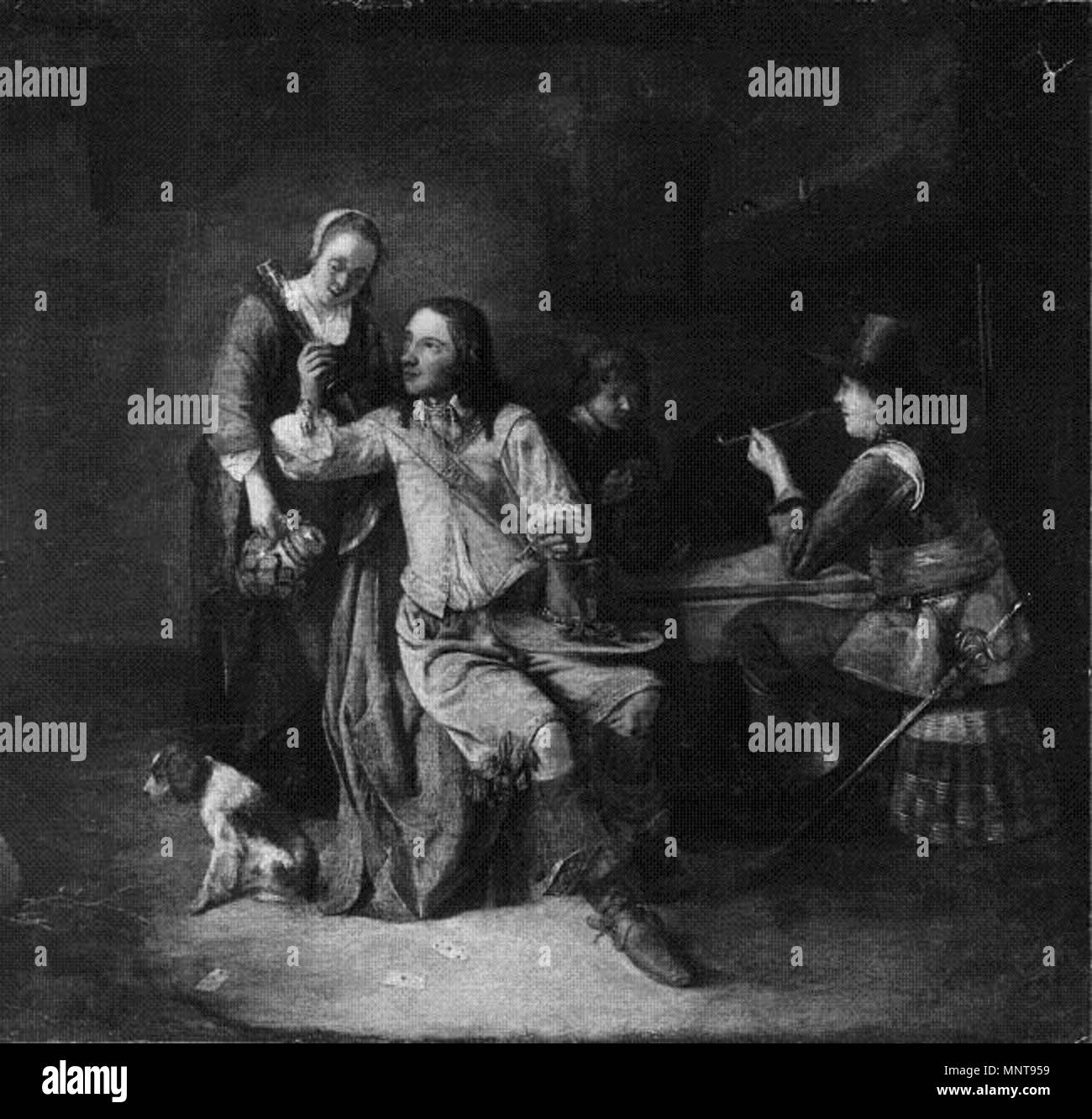 English tavern 17th century Black and White Stock Photos & Images - Alamy