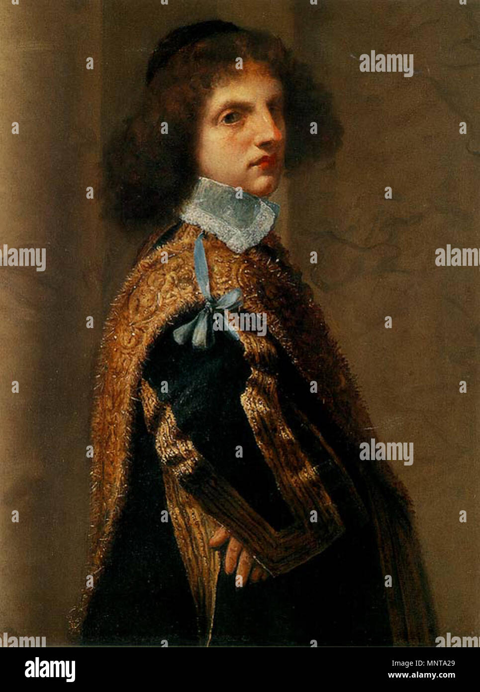Spanish: Retrato de muchacho   17th century.   995 Pietro Liberi Retrato de joven Palazzo Montecitorio Stock Photo