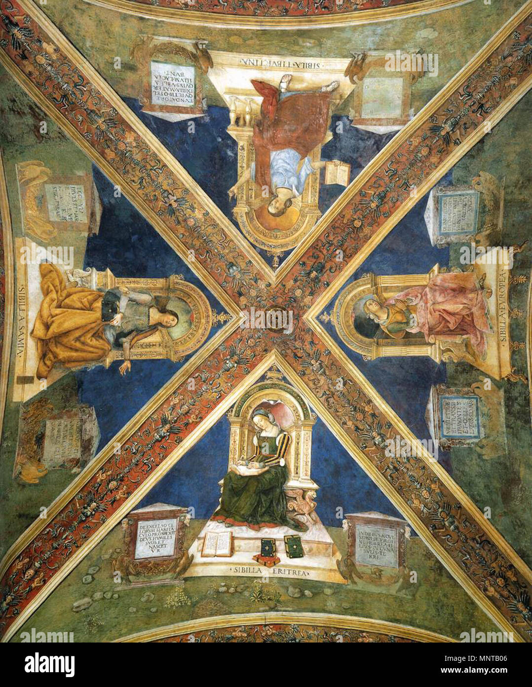 Four Enthroned Sibyls   1501.   999 Pinturicchio - Four Enthroned Sibyls - WGA17780 Stock Photo