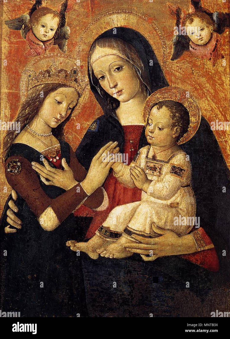 English: The Mystical Marriage of St Catherine second half of 15th ...