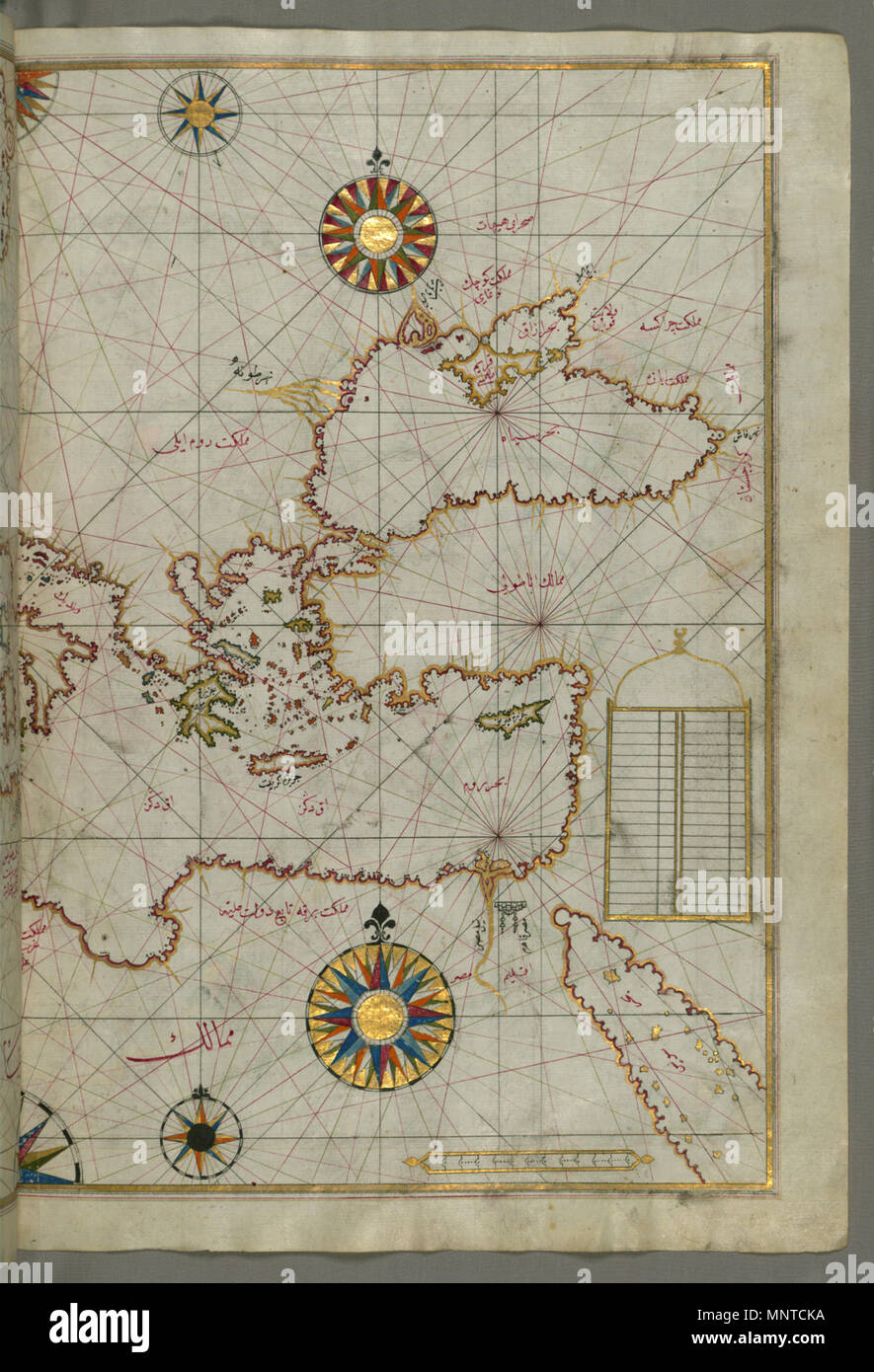 Piri Reis Muhyiddin Piri Bey : Map of the Islands of Cres 