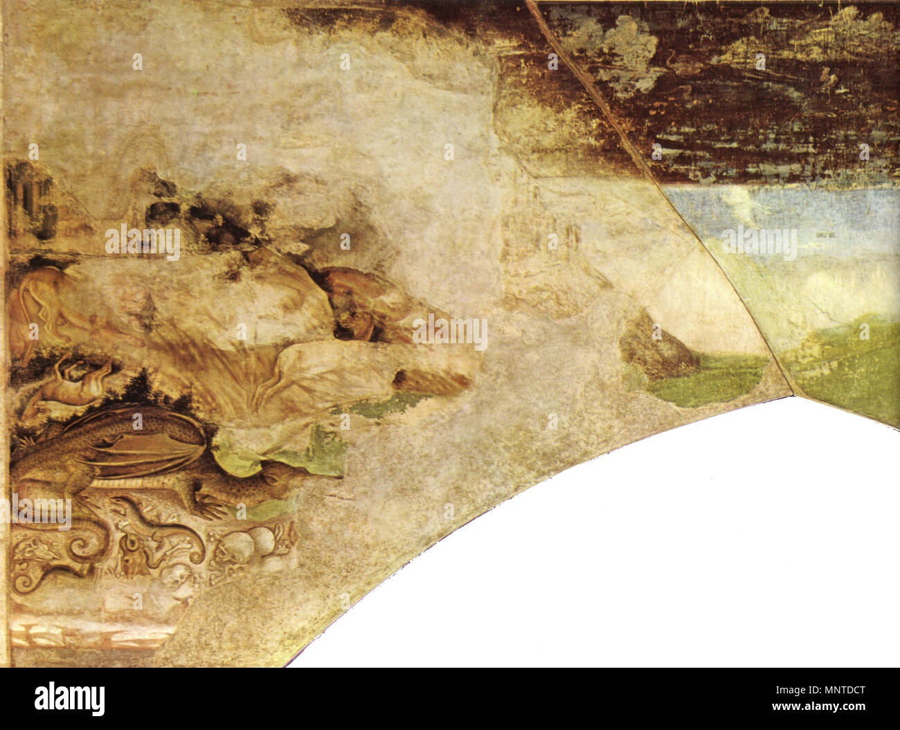 1006 Pisanello, affreschi di sant'anastasia, metà sinistra Stock Photo
