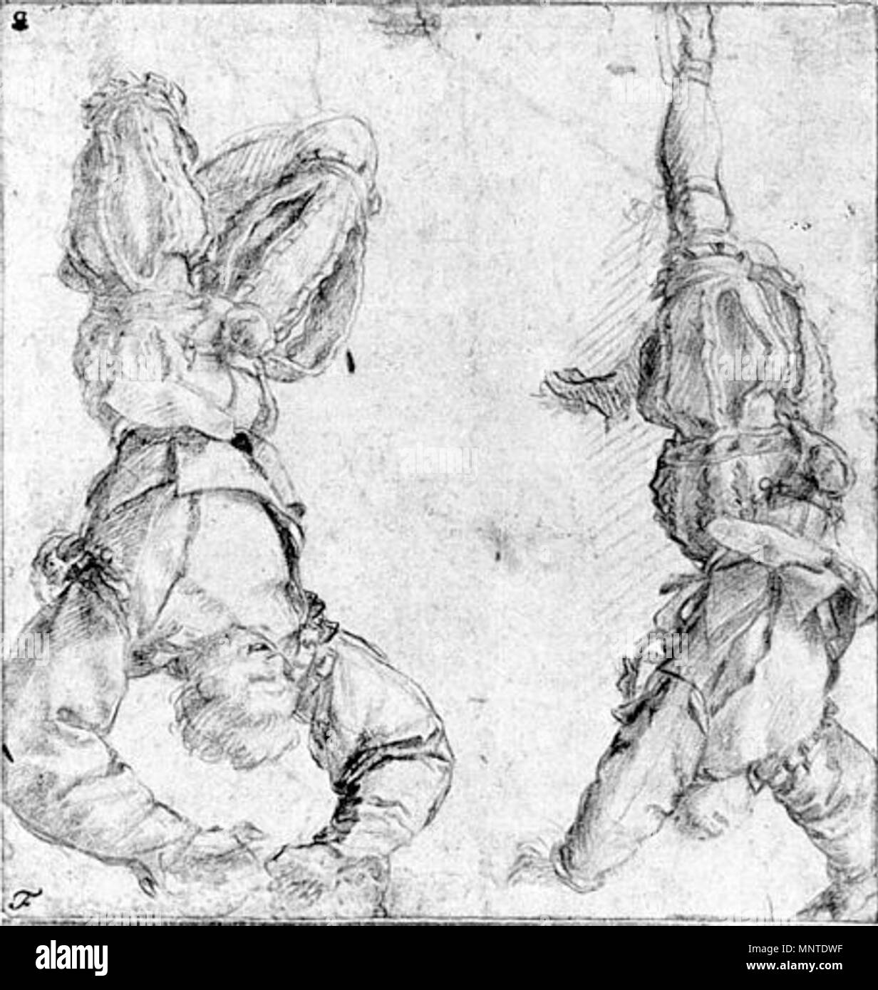 . Français : Esquisse d'Andrea del Sarto . 1531. Andrea del Sarto 1008 Pitturainfamantesketch Stock Photo