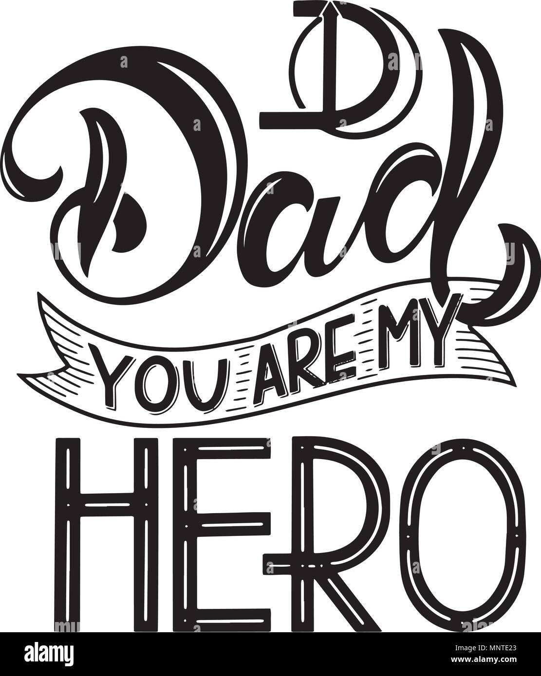 Happy Father Day Lettering Greeting Card Design Hand Drawn Text Elements For Invitations Posters Greeting Cards T Shirt Design Stock Vector Image Art Alamy