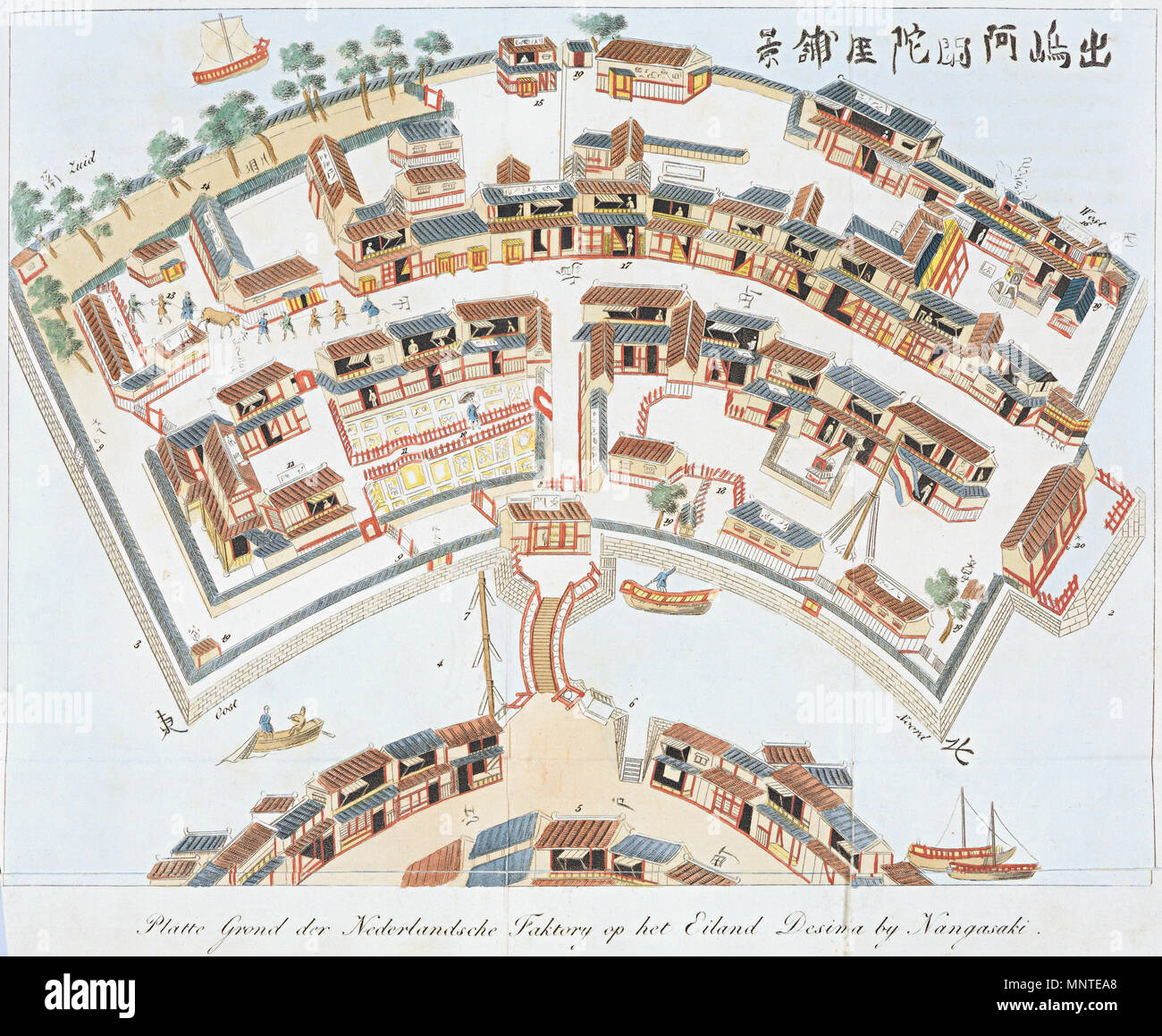 Dejima map hi-res stock photography and images - Alamy