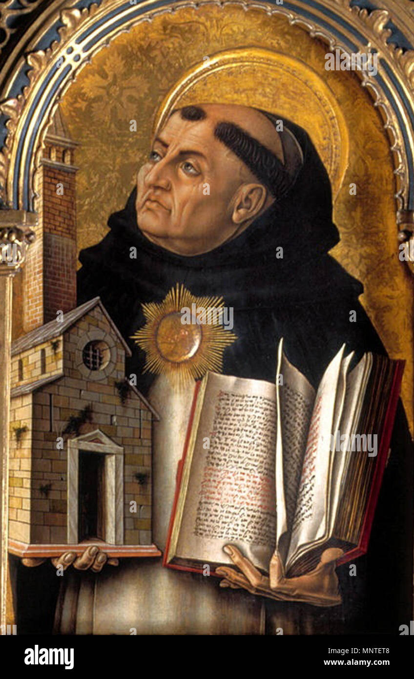 Saint Thomas Aquinas 15th century. 1012 Polittico del 1476, s. tommaso