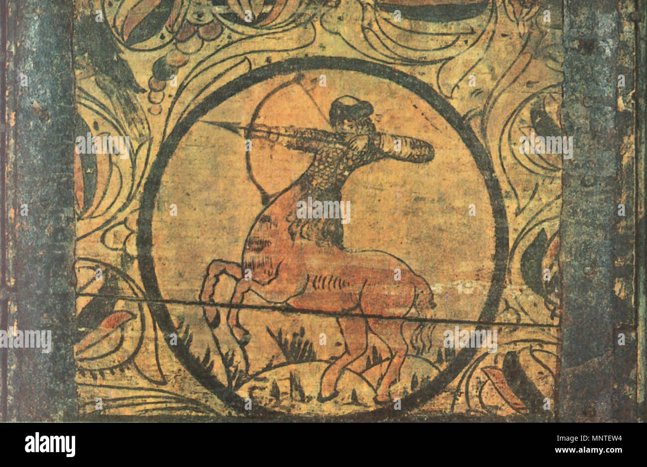 Polkan . English: Polkan (a centaur-like creature) shooting an arrow. Folk ...