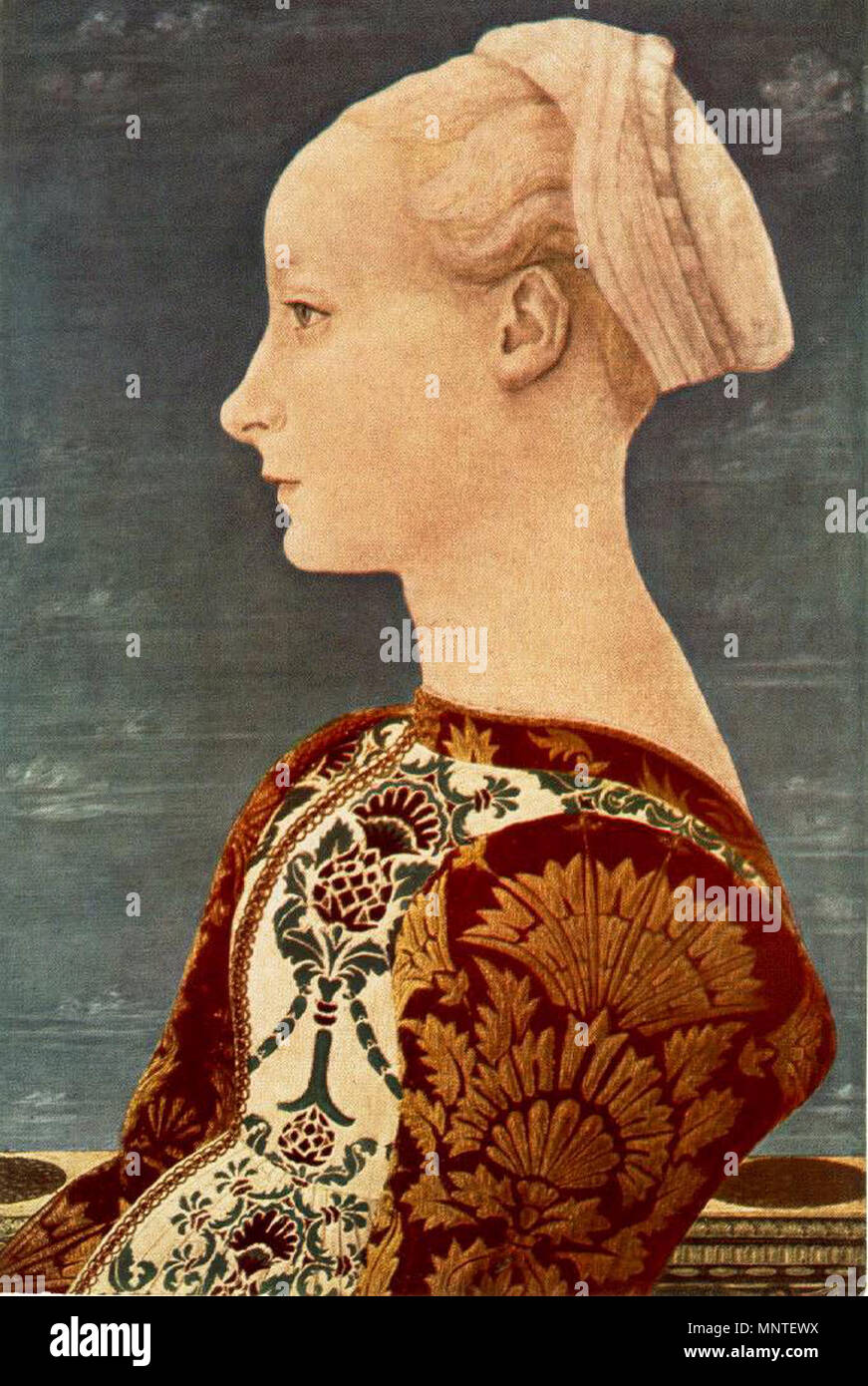 English: Portrait of a young woman circa 1465. 1012 Pollaiuolo ...