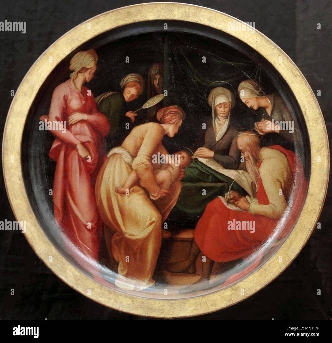 1013 Pontormo, natività del battista 01 Stock Photo - Alamy