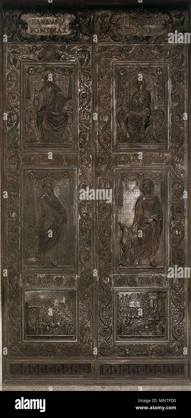 Filarete Bronze Door Bronze Basilica Di San Pietro Vatican