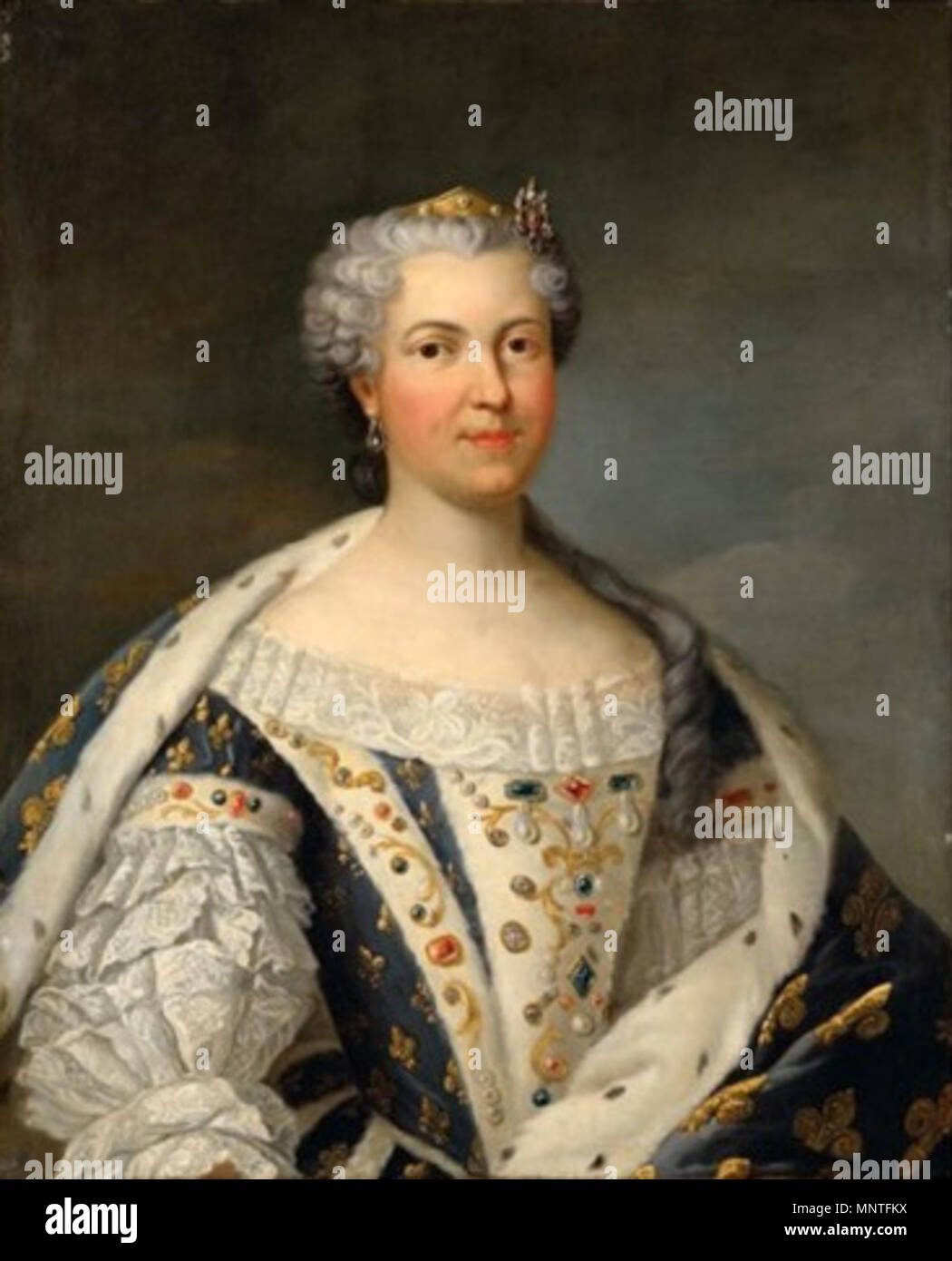 Portrait De La Reine Marie Leszczynska