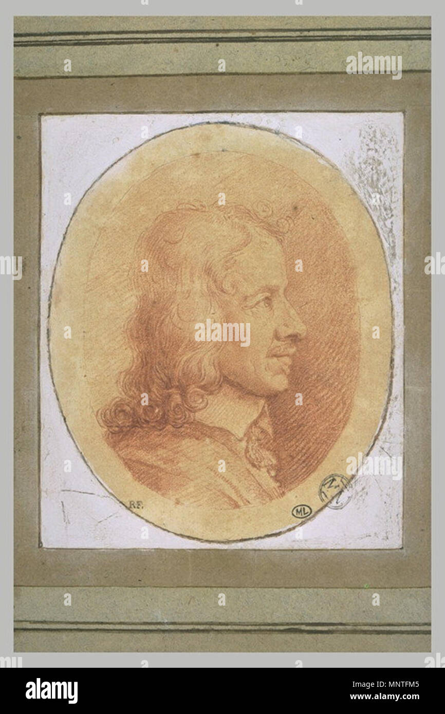 original ERRARD Charles II française Portrait de M. de Chambray