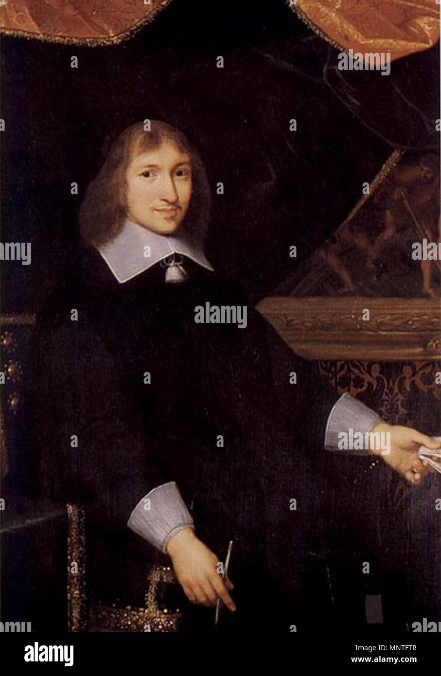 . Portrait of Nicolas Fouquet . 17th century.    Charles Le Brun  (1619–1690)      Alternative names Charles Lebrun  Description French painter and architect  Date of birth/death 24 February 1619 12 February 1690  Location of birth/death Paris Paris  Work location Paris (....-1642), Rome (1642-1646), Paris (1646-....), Versailles (1679-1684, 1886)  Authority control  : Q271676 VIAF: 59097680 ISNI: 0000 0001 2101 6536 ULAN: 500016215 LCCN: n78072045 WGA: LE BRUN, Charles WorldCat    [1] 1016 Portrait Nicolas Fouquet Stock Photo