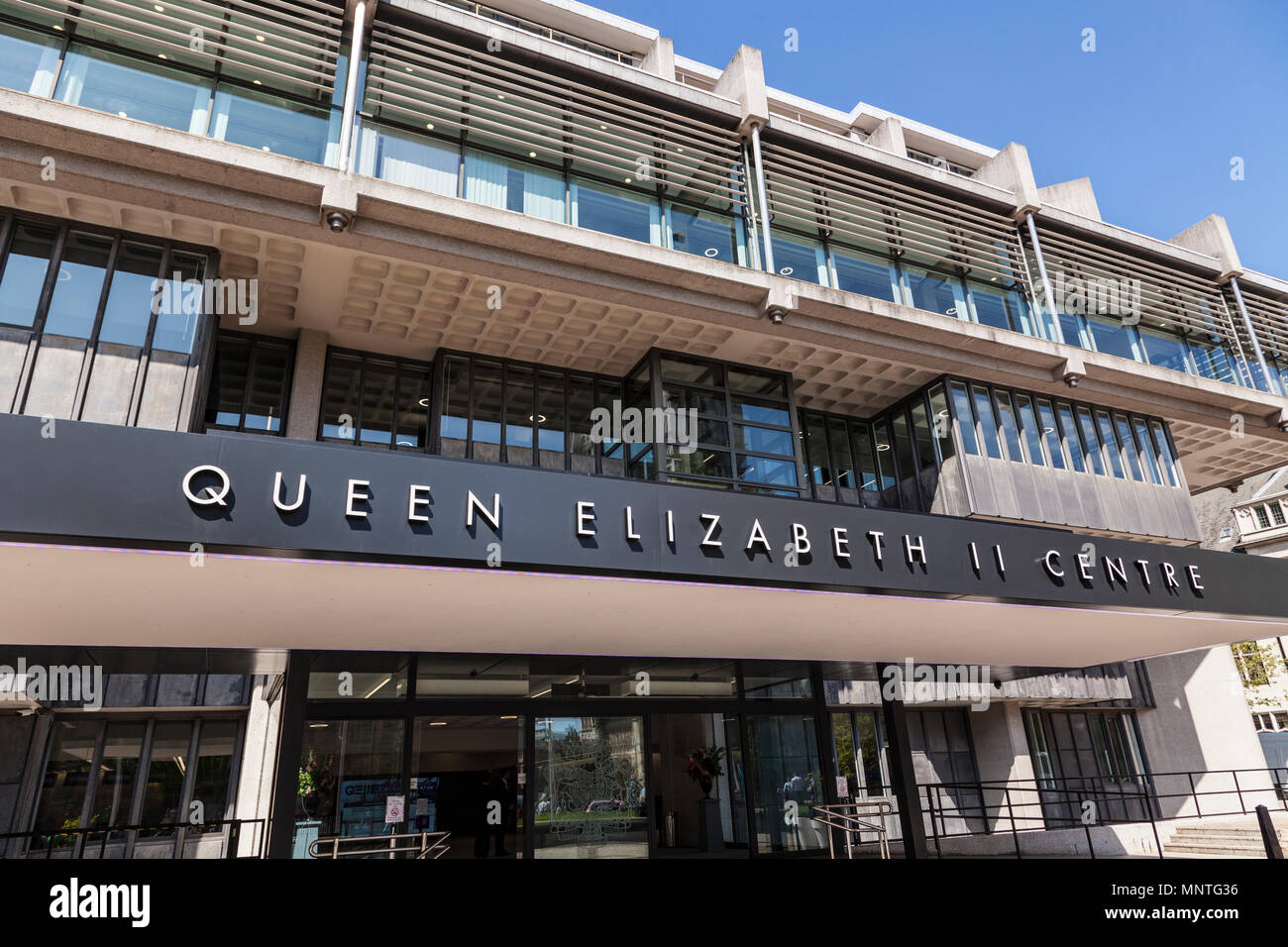 Queen Elizabeth II Centre in London Stock Photo
