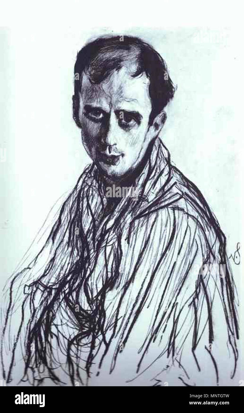 . Portrait of Mikhail Fokin. 1909. Sanguine on paper. Whereabouts unknown. .   Valentin Serov  (1865–1911)     Alternative names Russian: Валентин Александрович Серов  Description Russian painter  Date of birth/death 19 January 1865 (7 January 1865 in Julian calendar) 22 November 1911 (5 December 1911 in Julian calendar)  Location of birth/death Saint Petersburg Moscow  Work location Netherlands (1885); Belgium (1885); Germany (1855); Italy (1887); Paris (1889); Italy (1904); Greece (1907); Italy (1910); Paris (1910); Munich (1872 - 1873); Paris (1874 - 1875); Moscow (1878 - 1911); Saint Peter Stock Photo