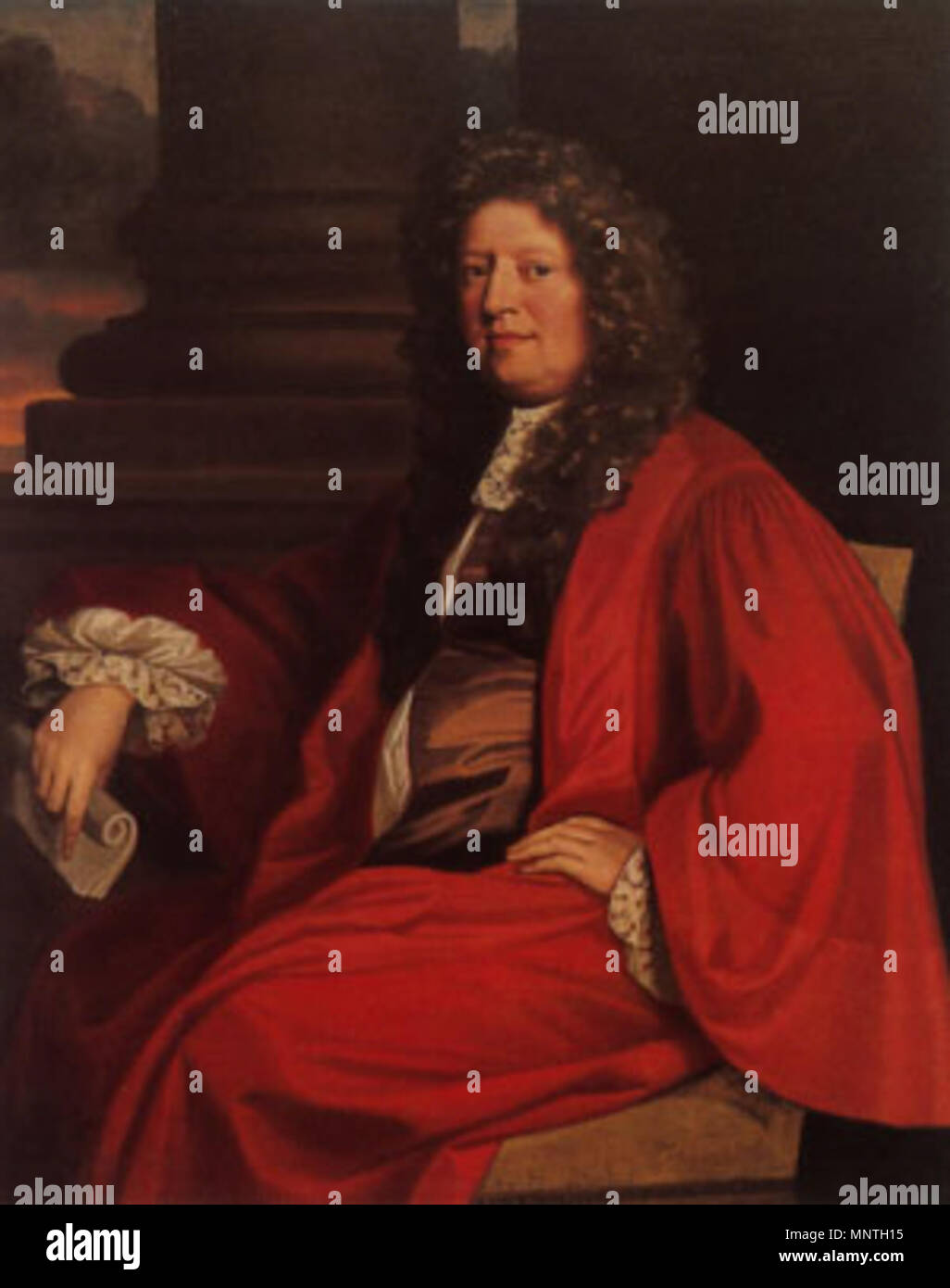 English Portrait of Robert Plot 17th century. 1021 Portrait of Robert