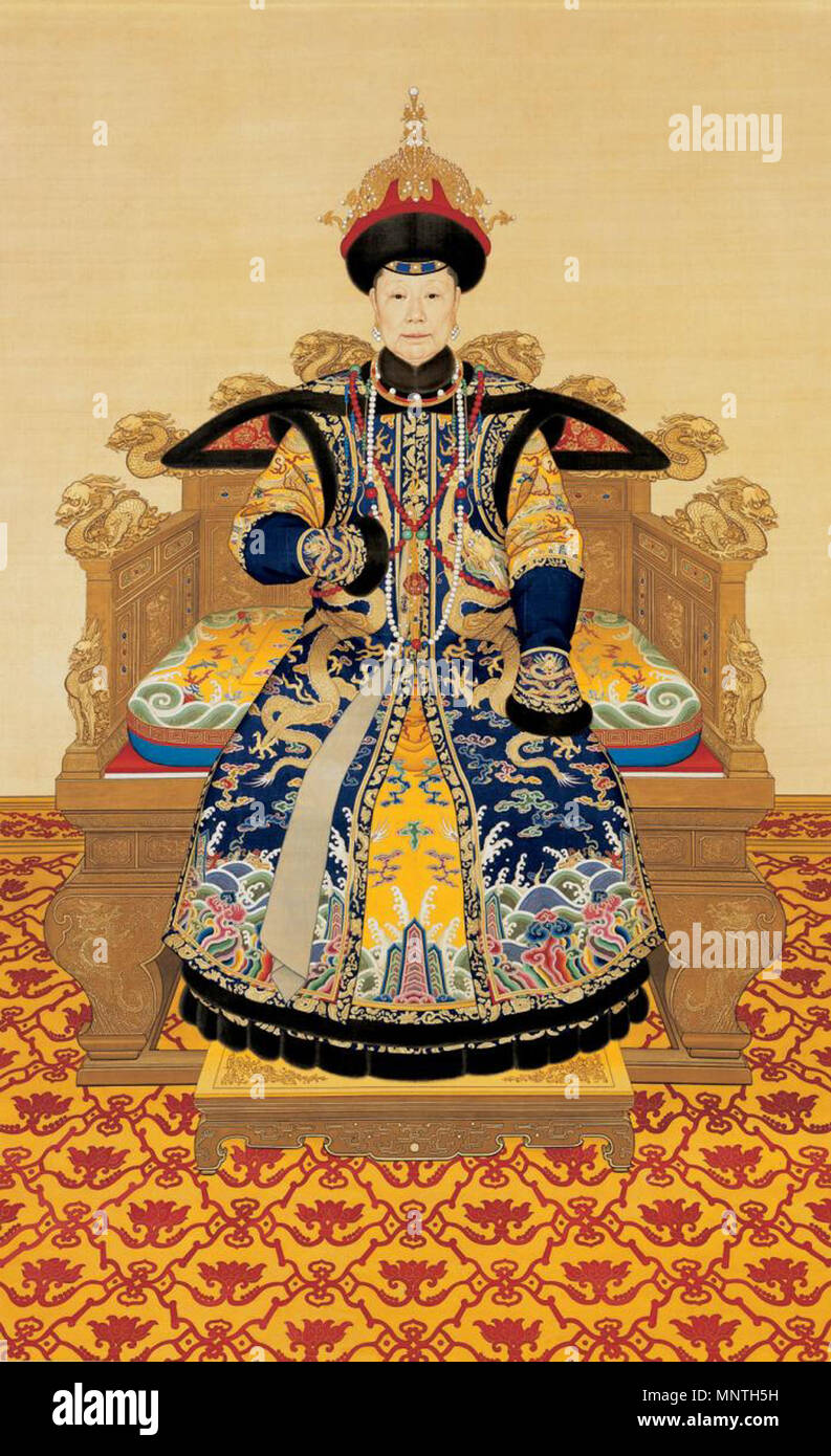 . English Portrait of the Xiaosheng Empress Dowager, Qianlong period