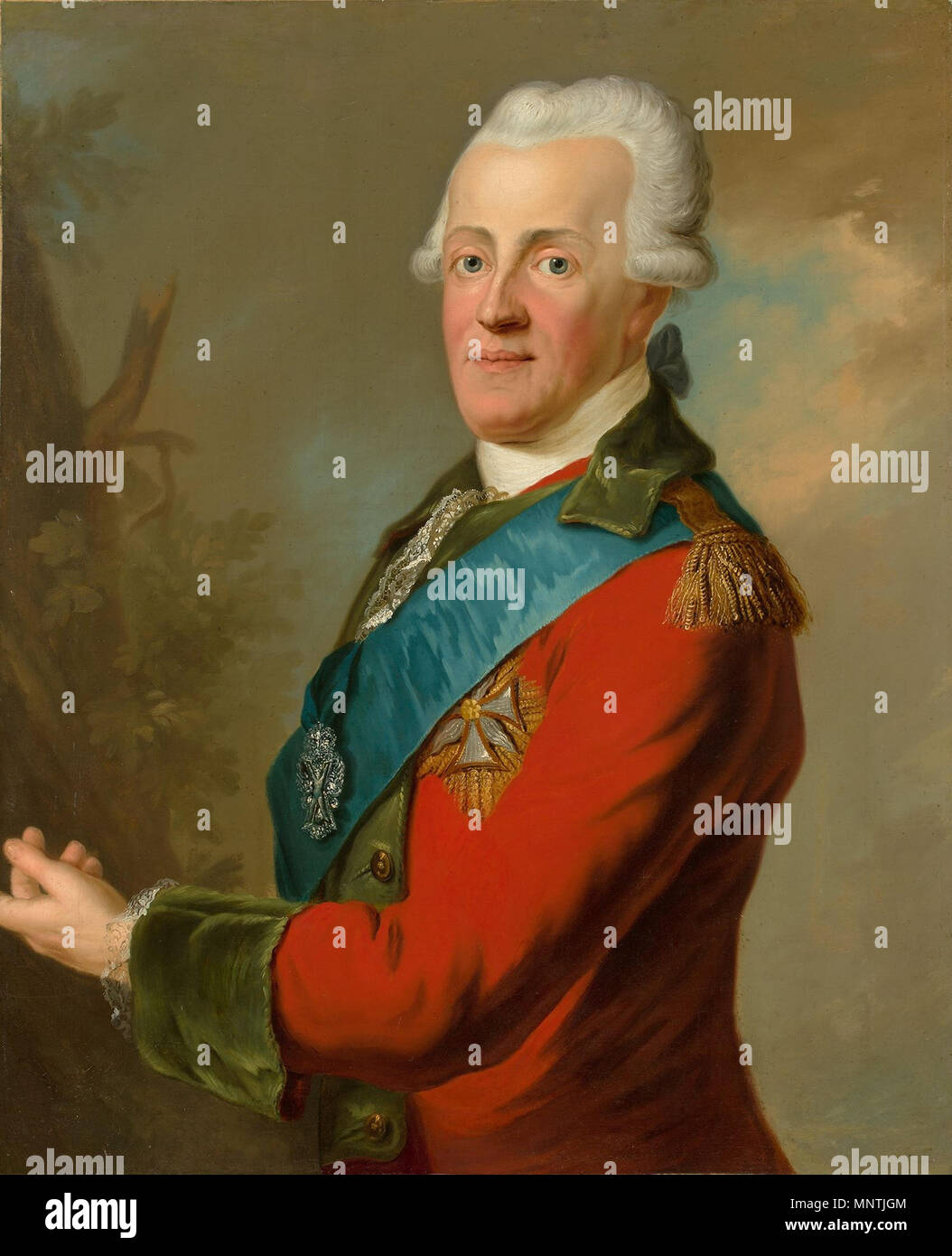 1028 Prince Karl Christian of Saxony (1733–1796), Duke of Courland and Semigallia Stock Photo