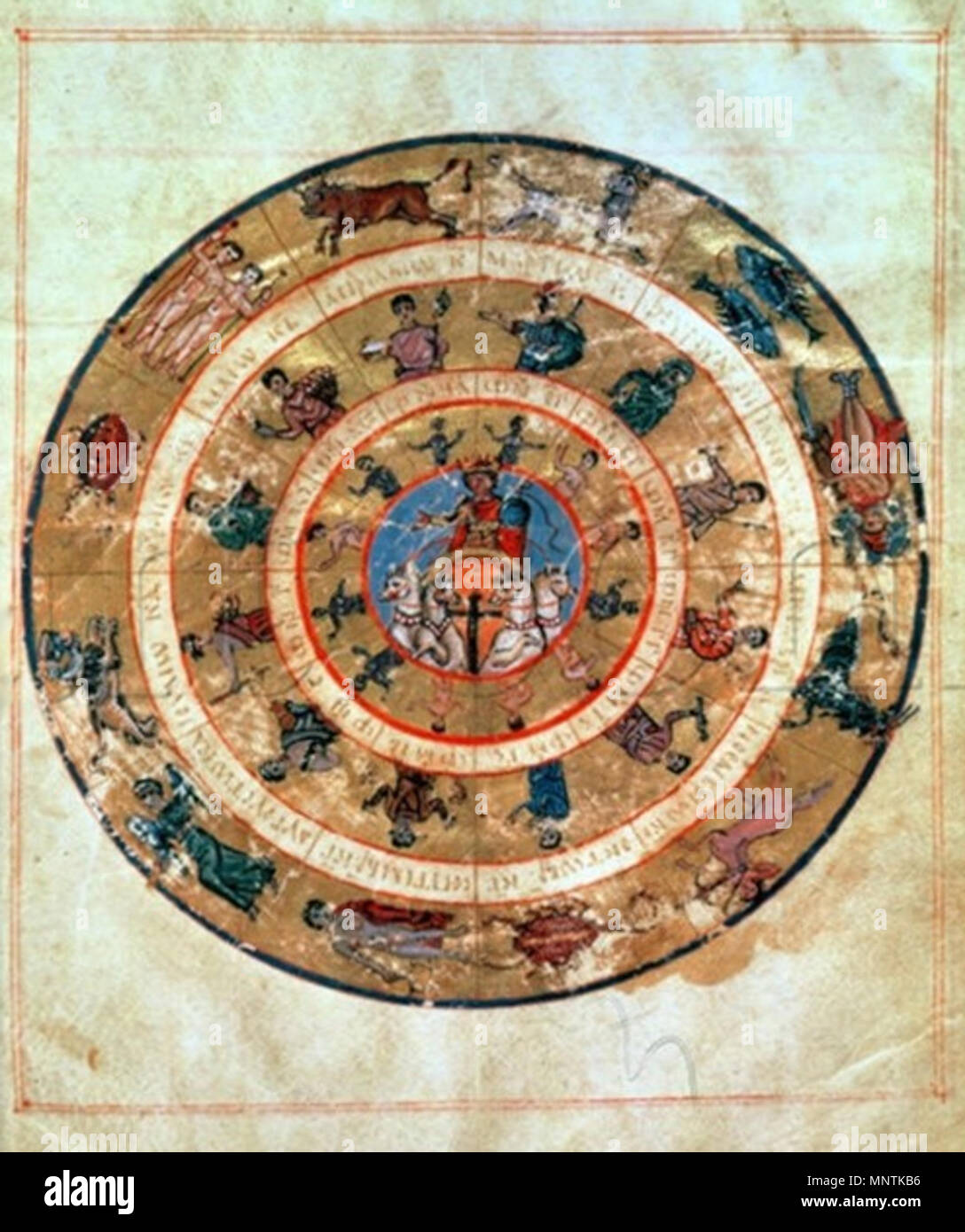 . English: Zodiac and months from Tetrabiblos of Ptolemaios (Ptolemy); from 9th century Byzantine manuscript: Biblioteca Apostolica Vaticana, Vat. gr. 1292 - fol.9 (Zodiakon) . 9th century.   Ptolemy  (100–160)       Alternative names Ελληνικά: Κλαύδιος Πτολεμαῖος Latina: Claudius Ptolemaeus  Description Roman mathematician, geographer, astronomer, astrologer, music theorist and philosopher  Date of birth/death circa 100 circa 160  Location of birth/death Pelusium Alexandria  Authority control  : Q34943 VIAF: 54152998 ISNI: 0000 0001 2280 0429 ULAN: 500330559 LCCN: n50032768 GND: 118641786 Wor Stock Photo