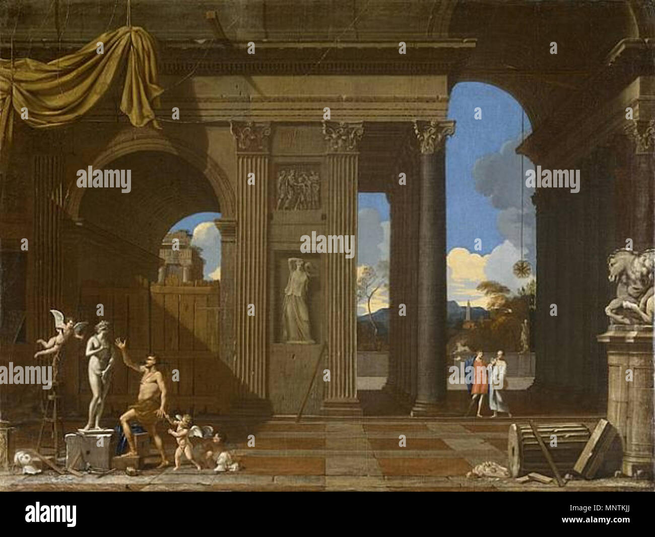 Pygmalion and Galatea circa 1650. 1033 Pygmalion and Galatea (Blanchet ...