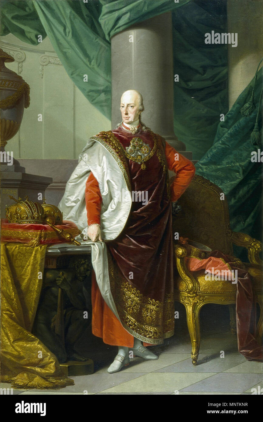 1034 Pörträt Kaiser Franz I von Österreich Stock Photo