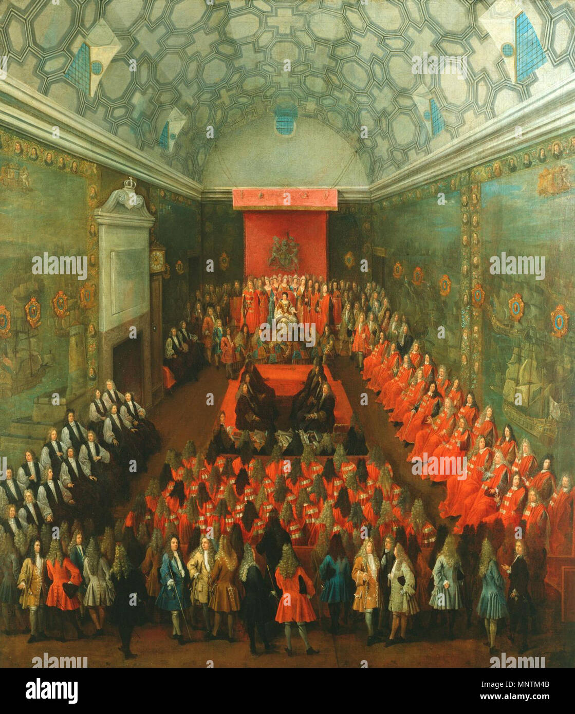 Queen Anne in the House of Lords circa 1708-1714. 1035 Queen Anne in ...