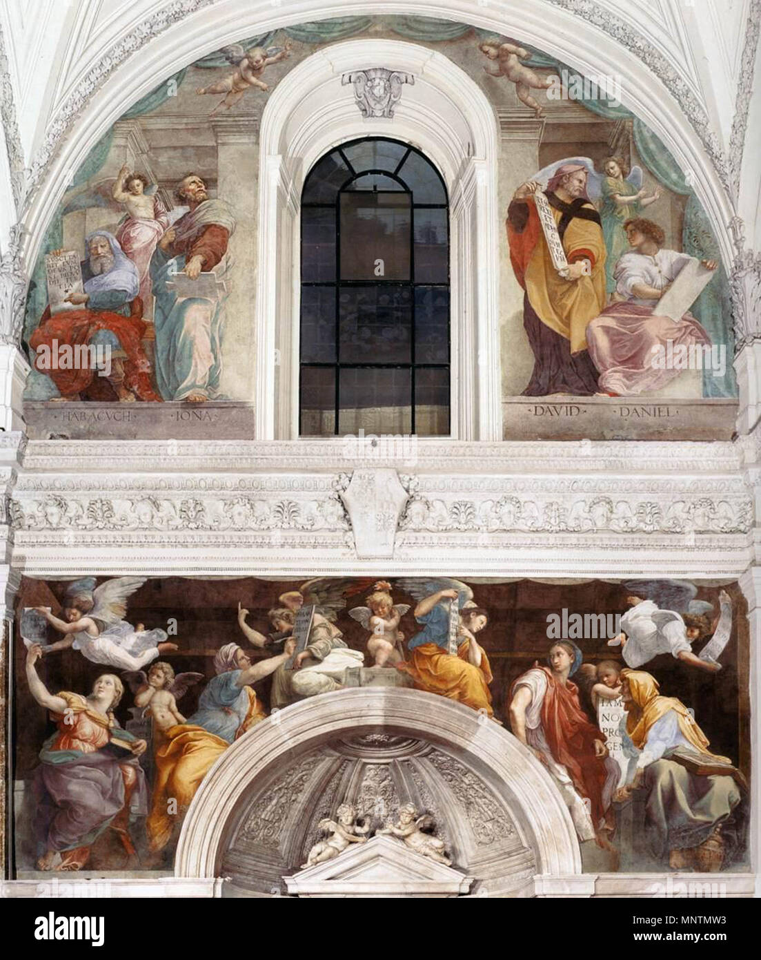 English: Sibyls and Prophets   circa 1514.   1038 Raffaello Sanzio - Sibyls and Prophets - WGA18807 Stock Photo